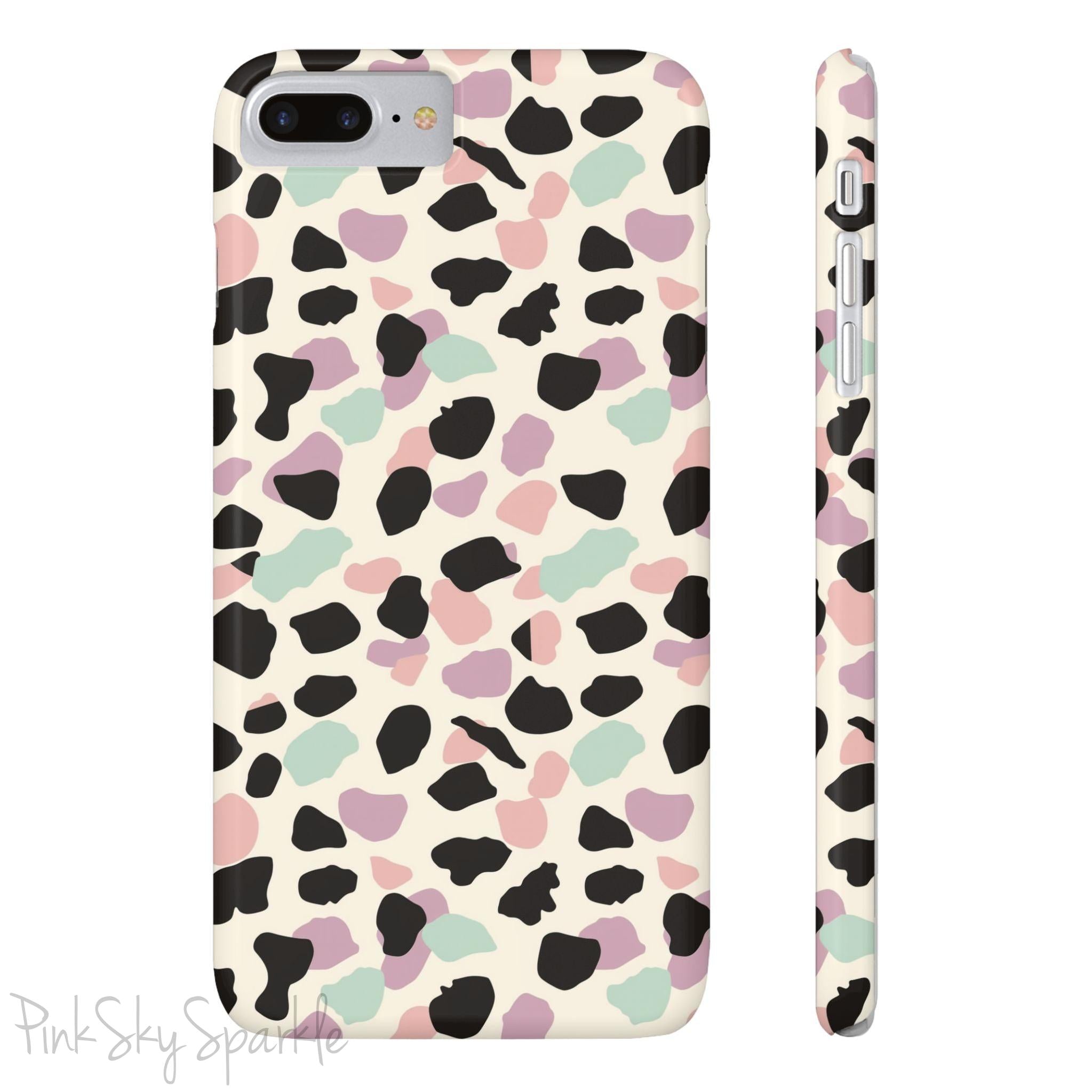 Pastel Cheetah Print Slim iPhone Case