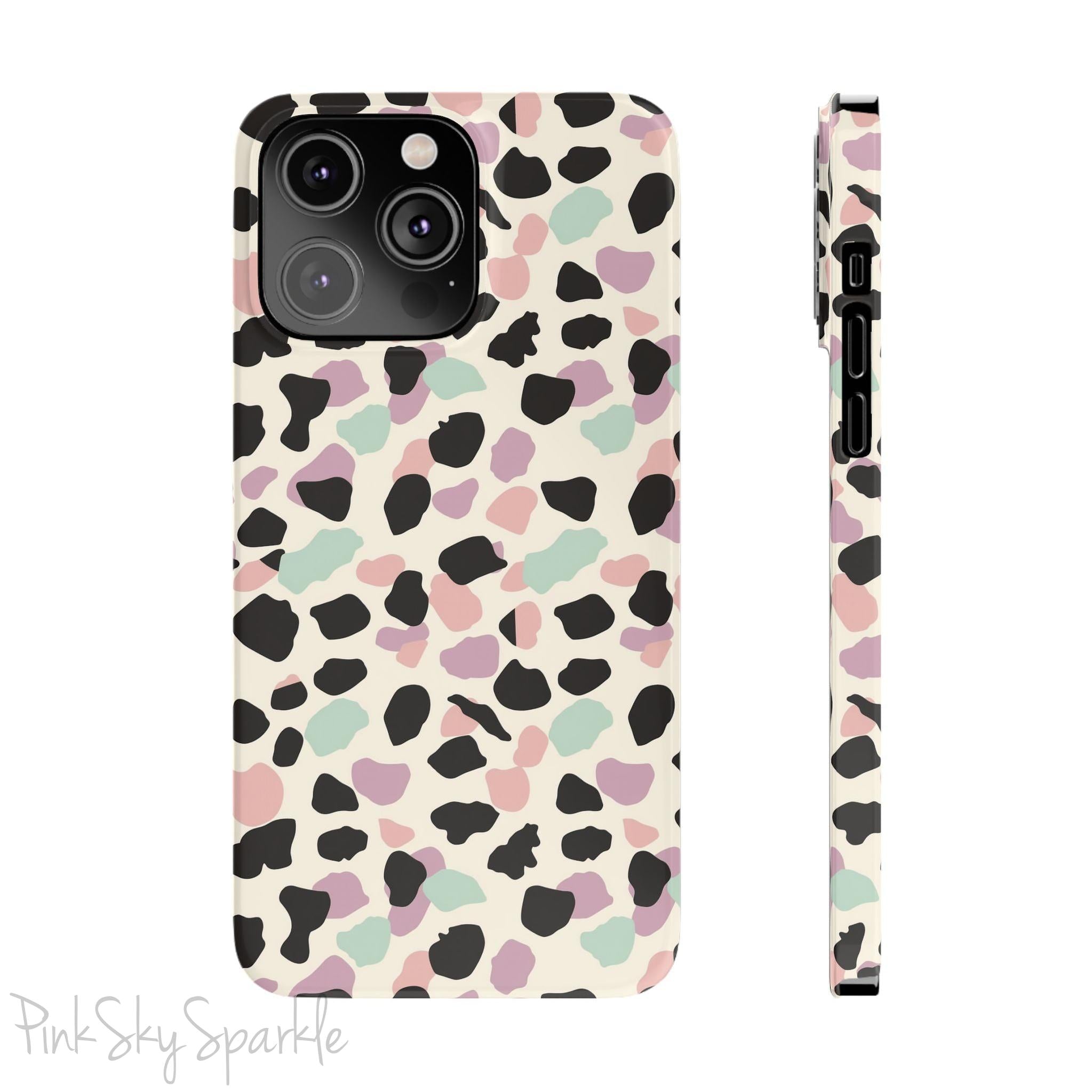 Pastel Cheetah Print Slim iPhone Case