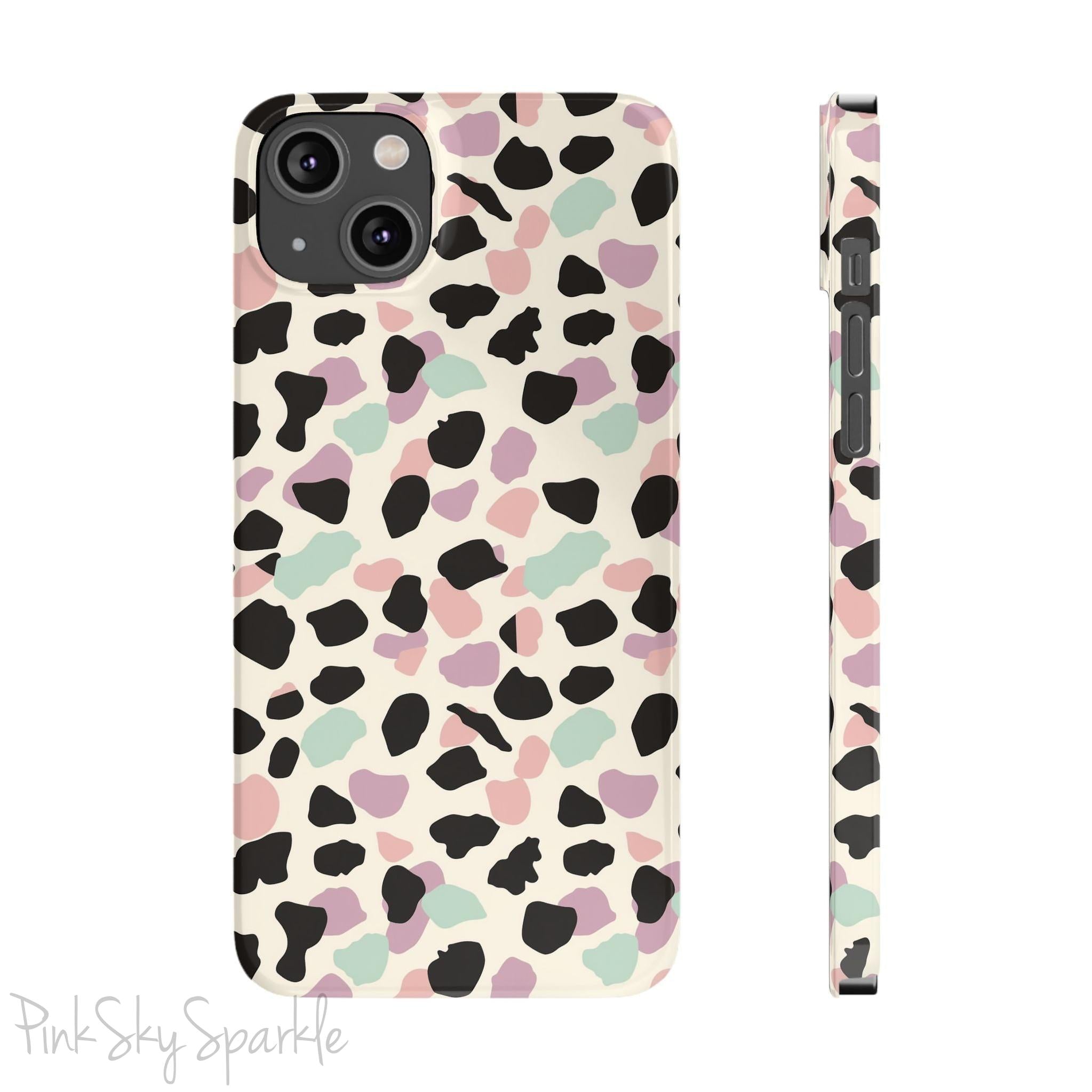 Pastel Cheetah Print Slim iPhone Case