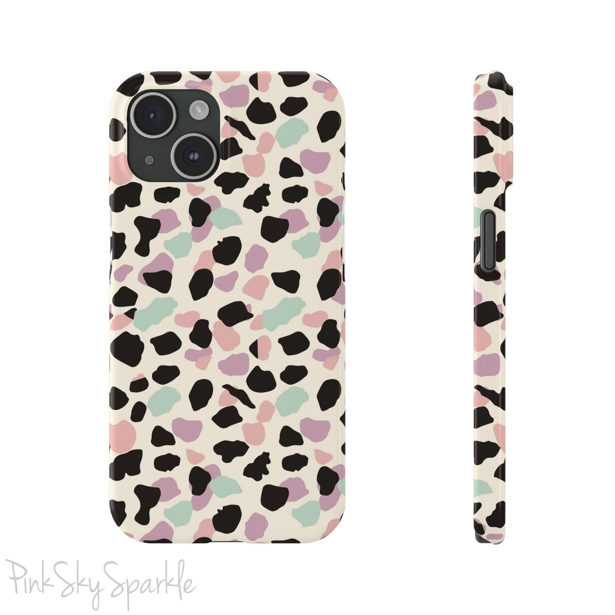 Pastel Cheetah Print Slim iPhone Case