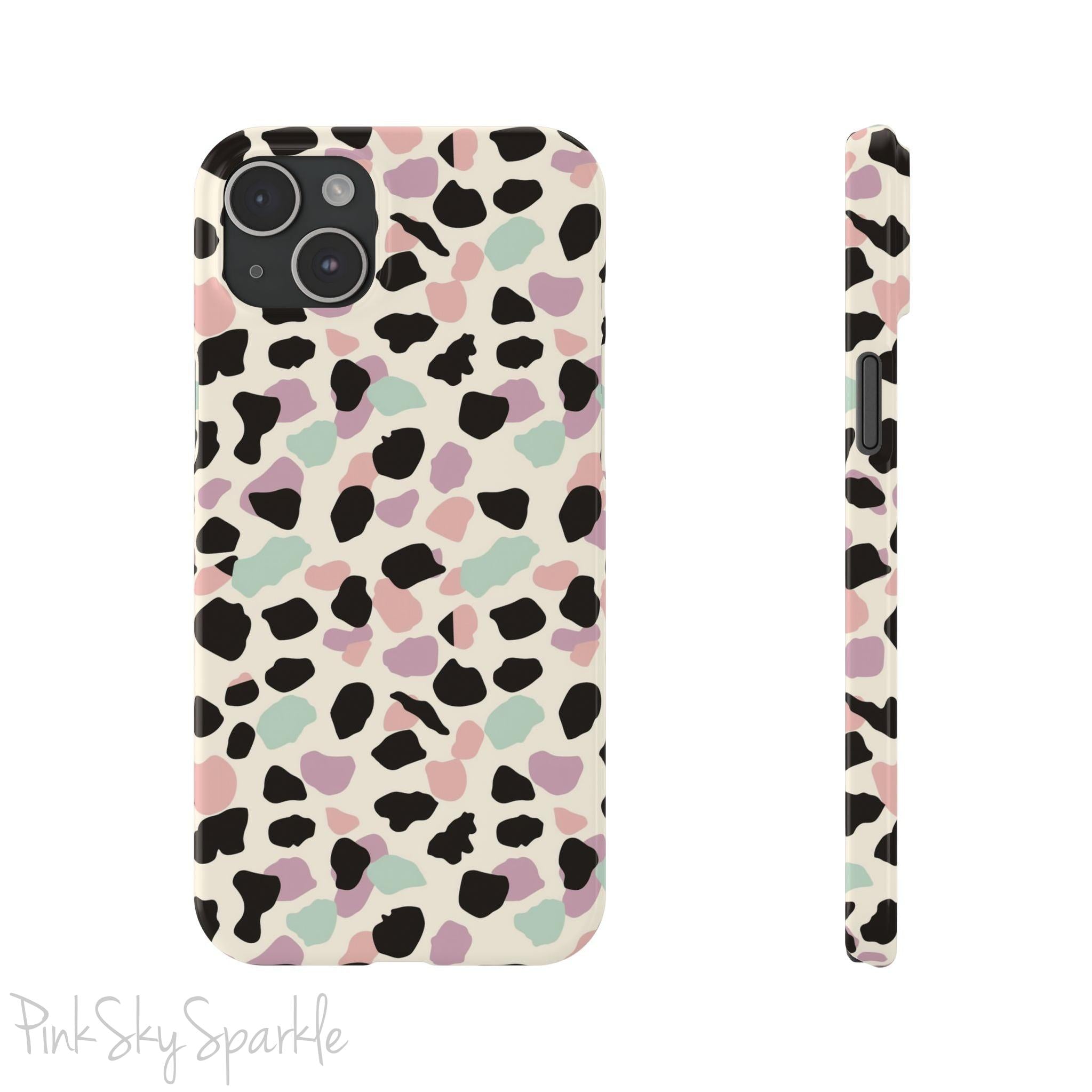 Pastel Cheetah Print Slim iPhone Case