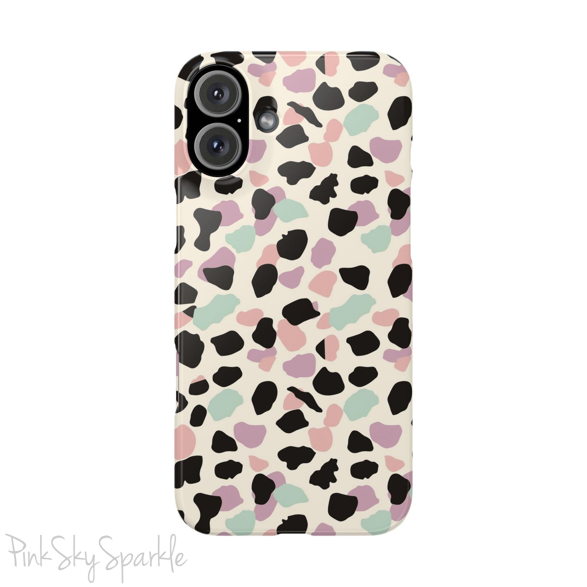Pastel Cheetah Print Slim iPhone Case