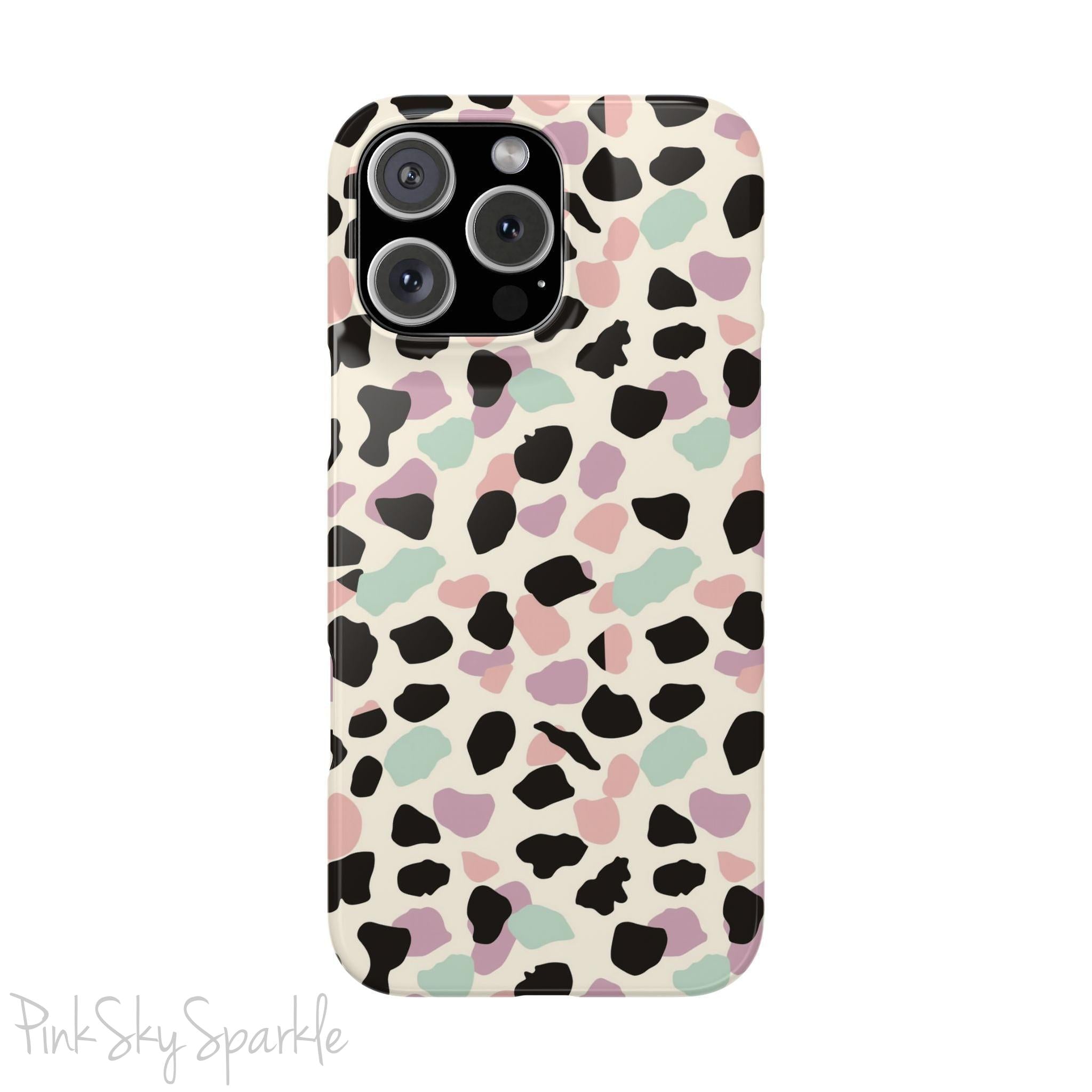 Pastel Cheetah Print Slim iPhone Case