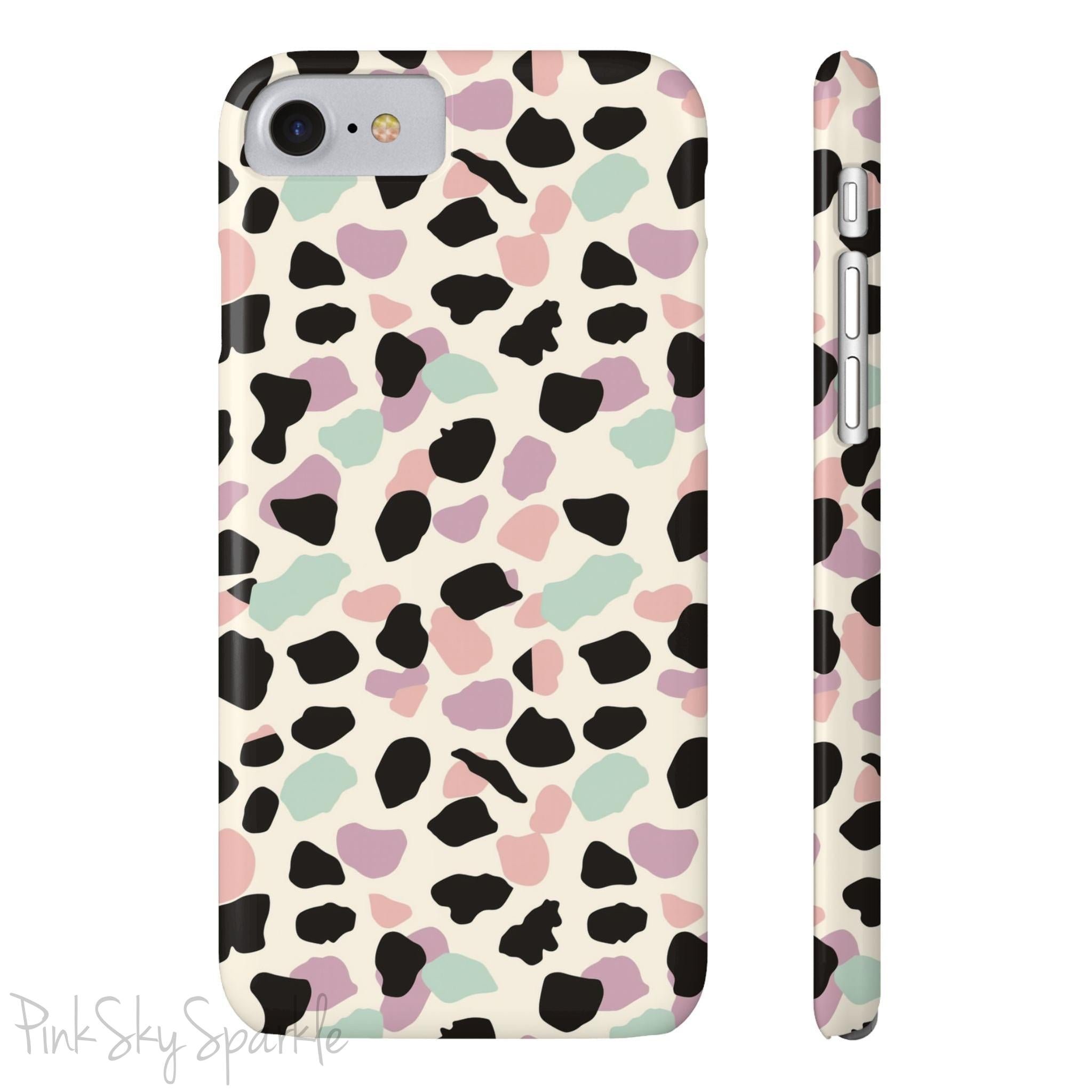 Pastel Cheetah Print Slim iPhone Case
