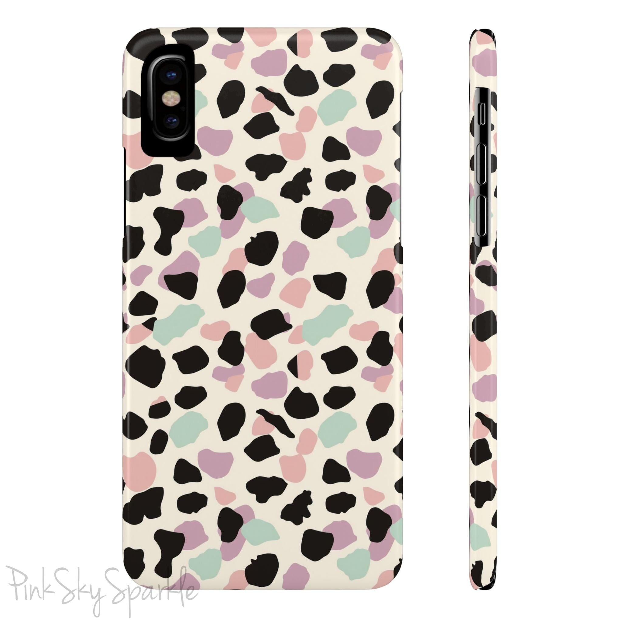 Pastel Cheetah Print Slim iPhone Case
