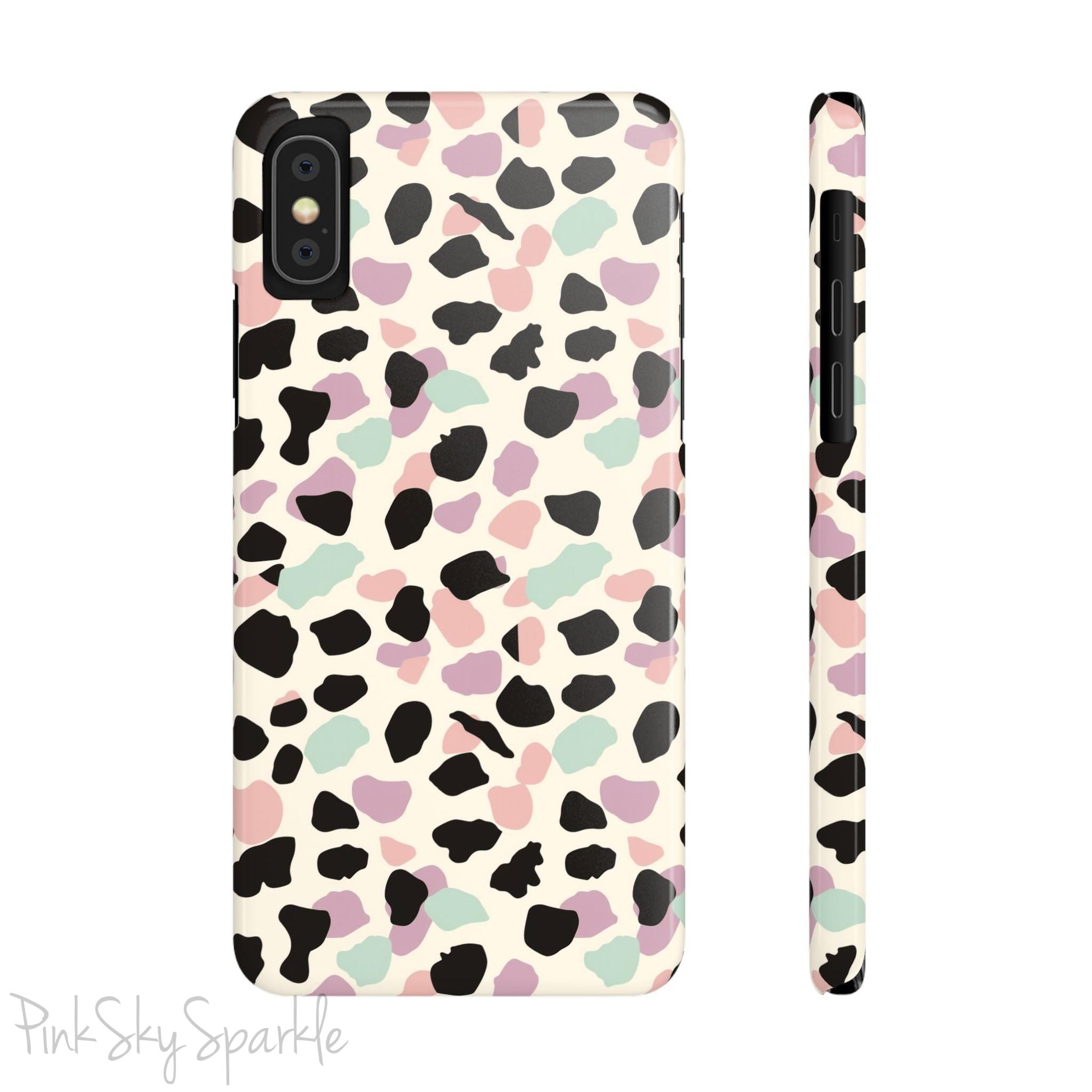 Pastel Cheetah Print Slim iPhone Case