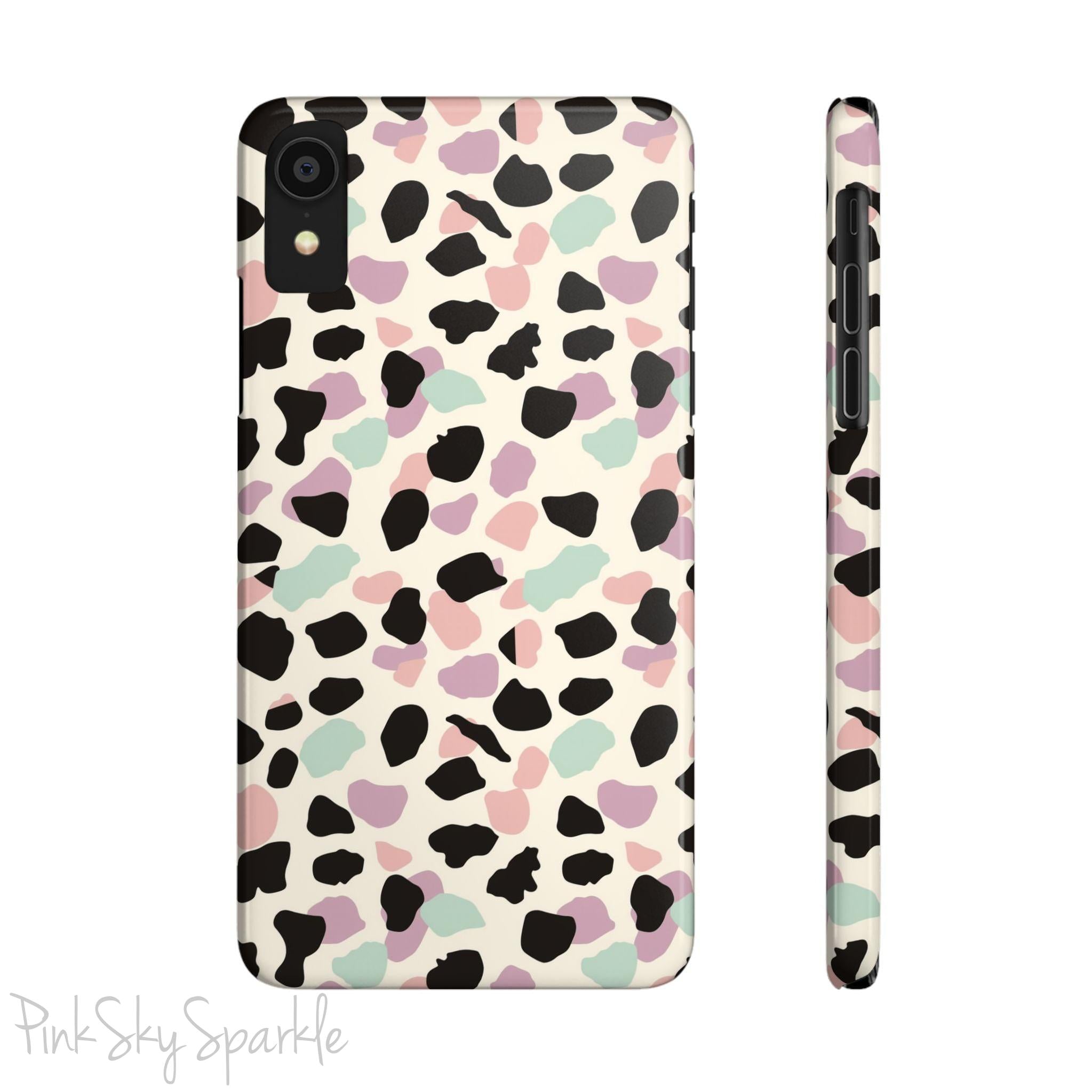 Pastel Cheetah Print Slim iPhone Case