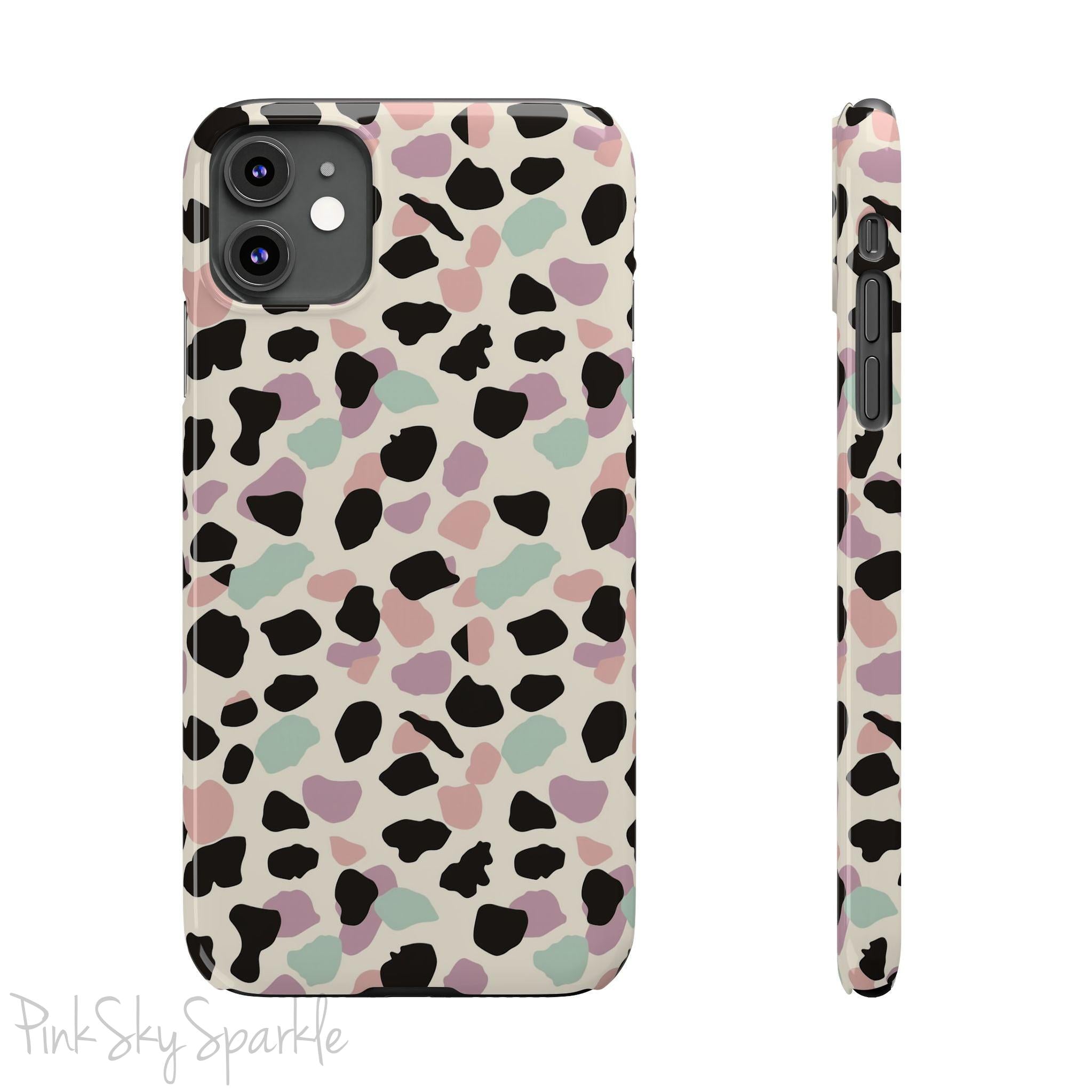 Pastel Cheetah Print Slim iPhone Case