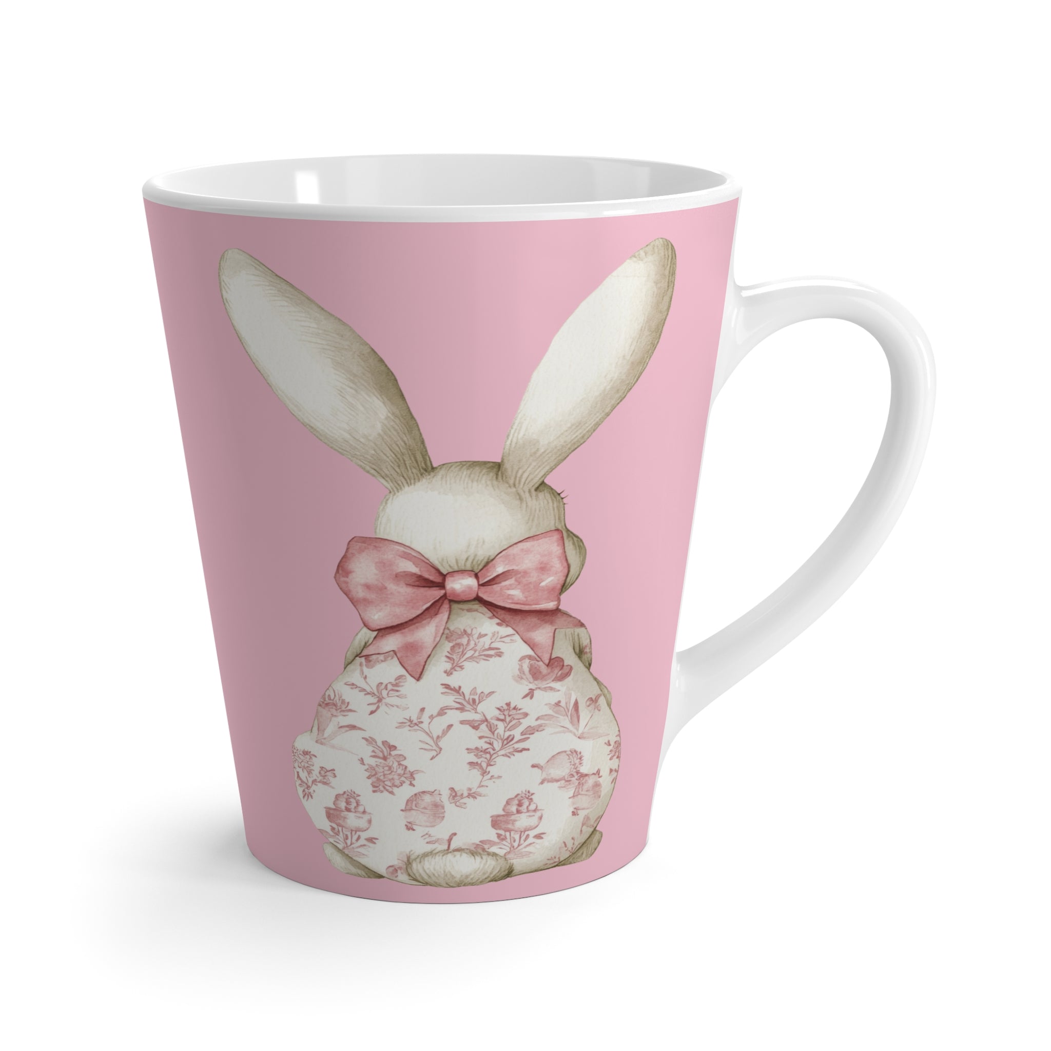 Pink Bunny Coquette Latte Mug