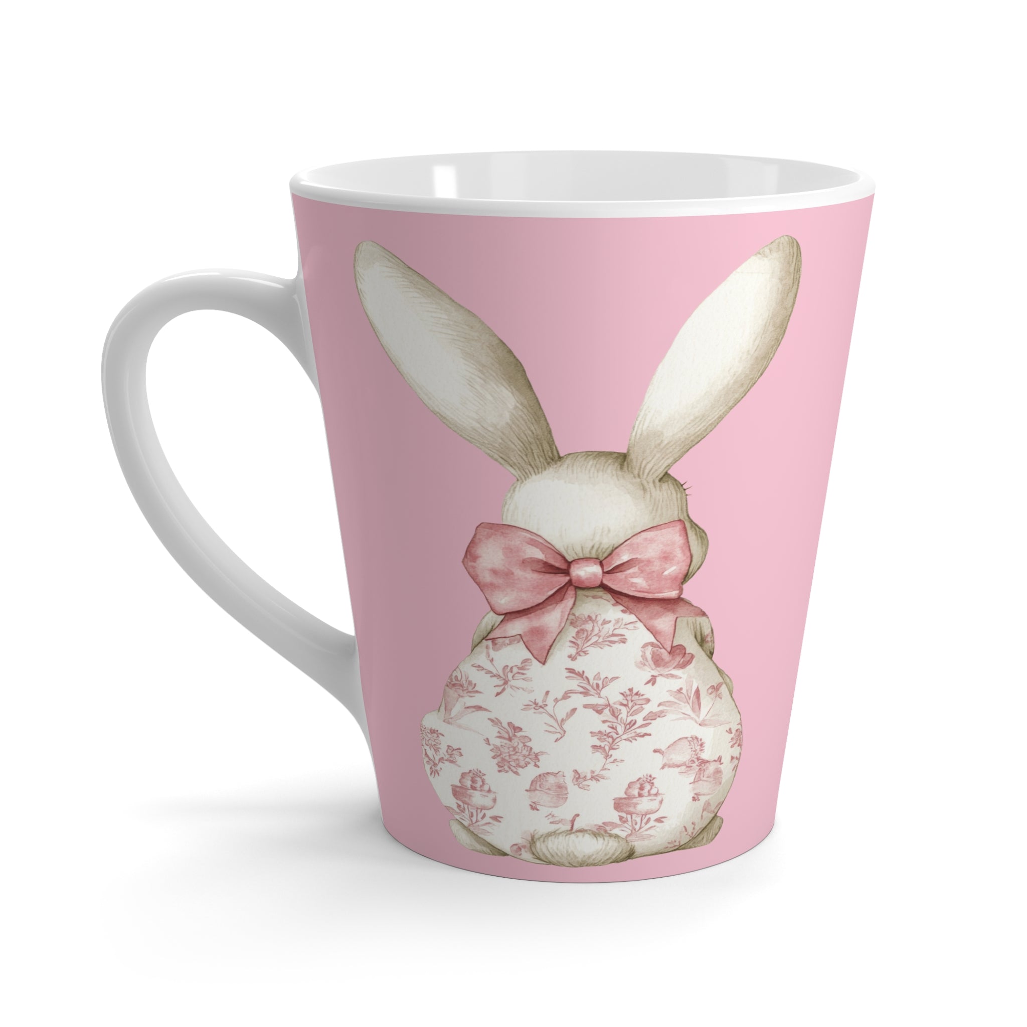 Pink Bunny Coquette Latte Mug