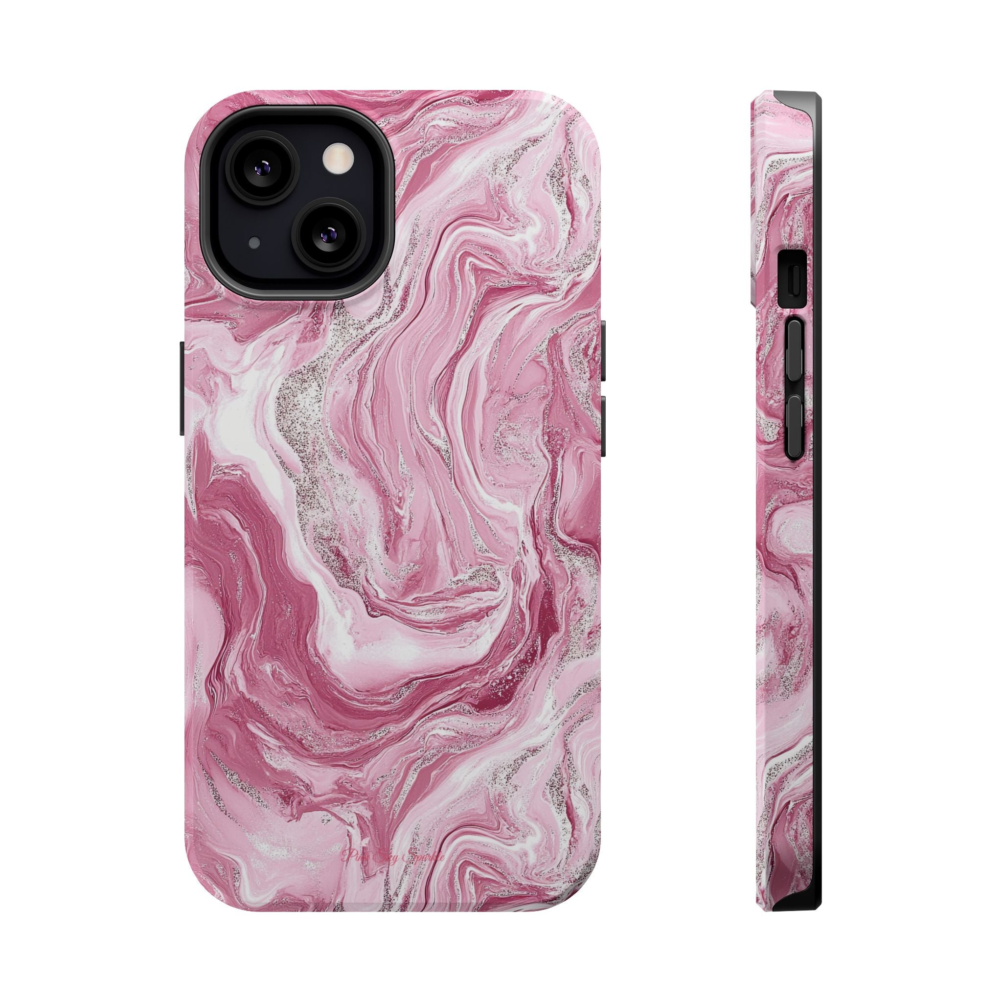 Pink Melted Marble Magnetic iPhone Case