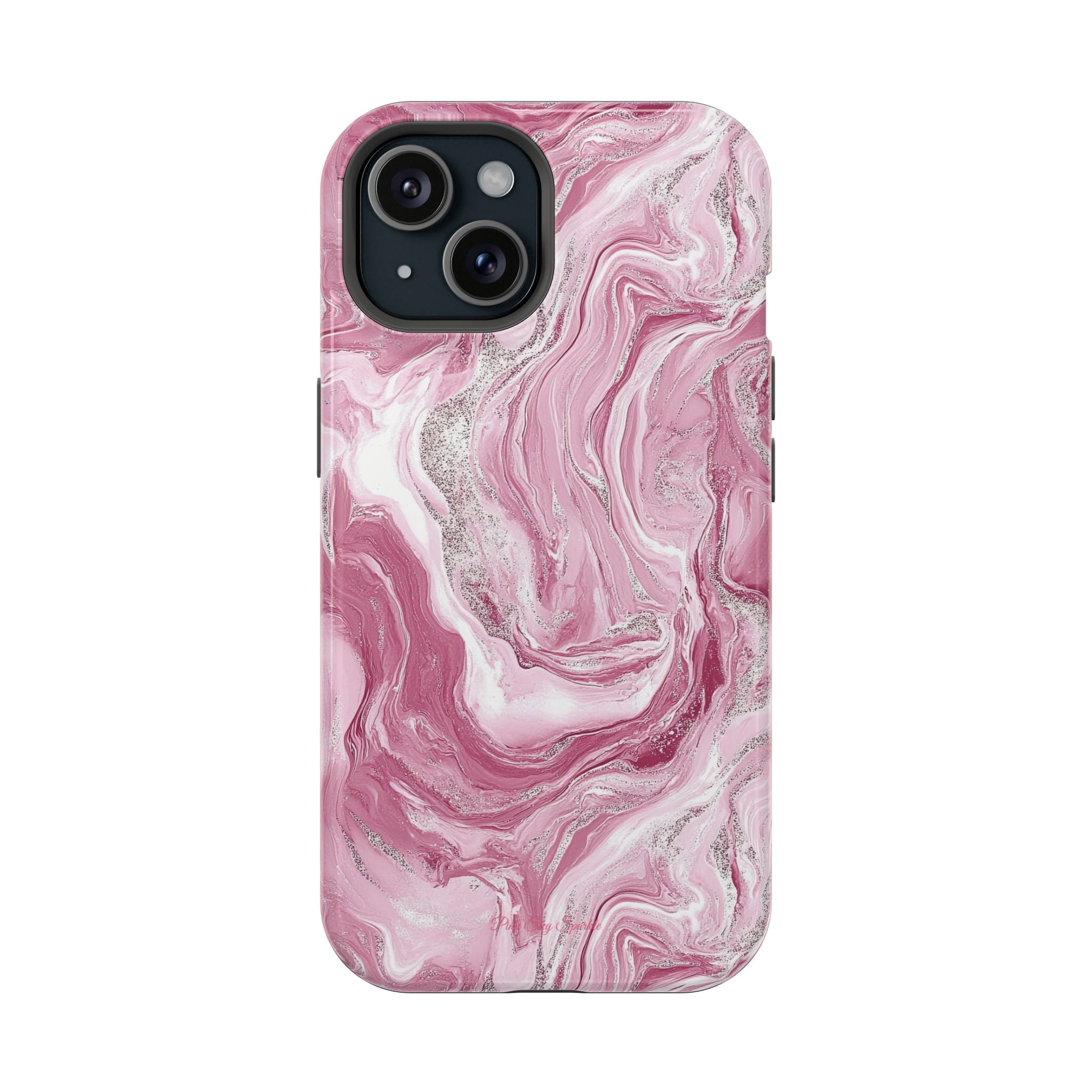 Pink Melted Marble Magnetic iPhone Case