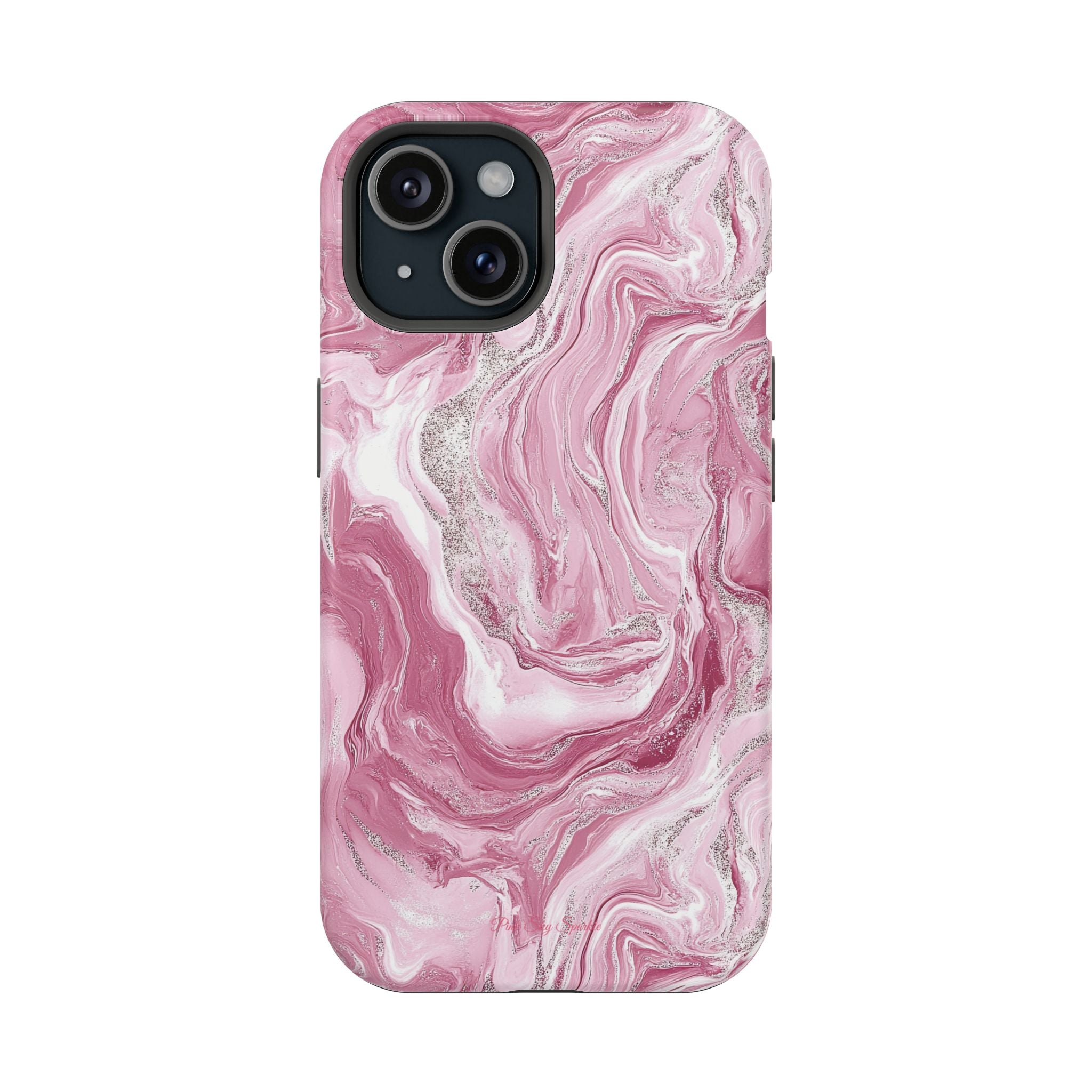 Pink Melted Marble Magnetic iPhone Case
