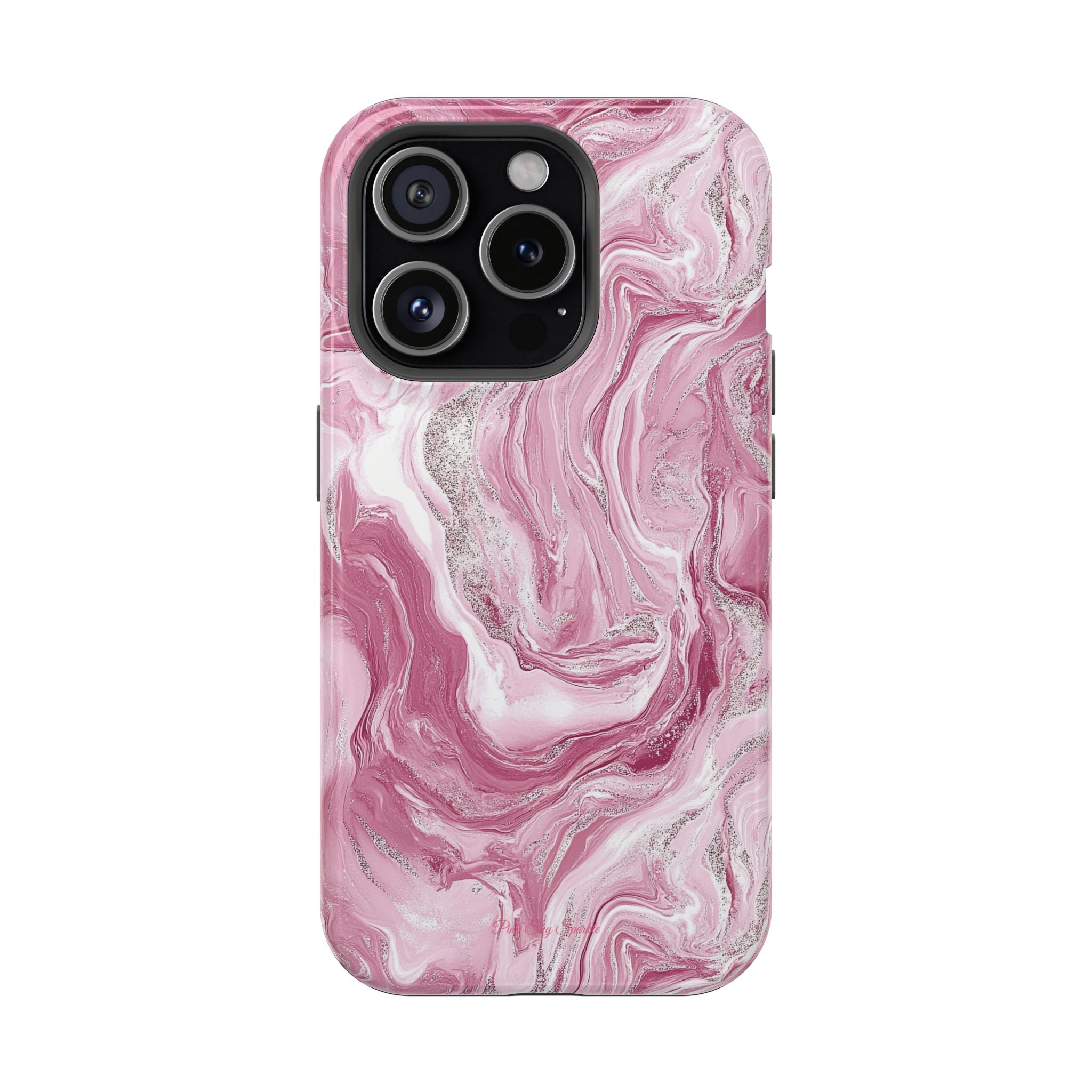Pink Melted Marble Magnetic iPhone Case