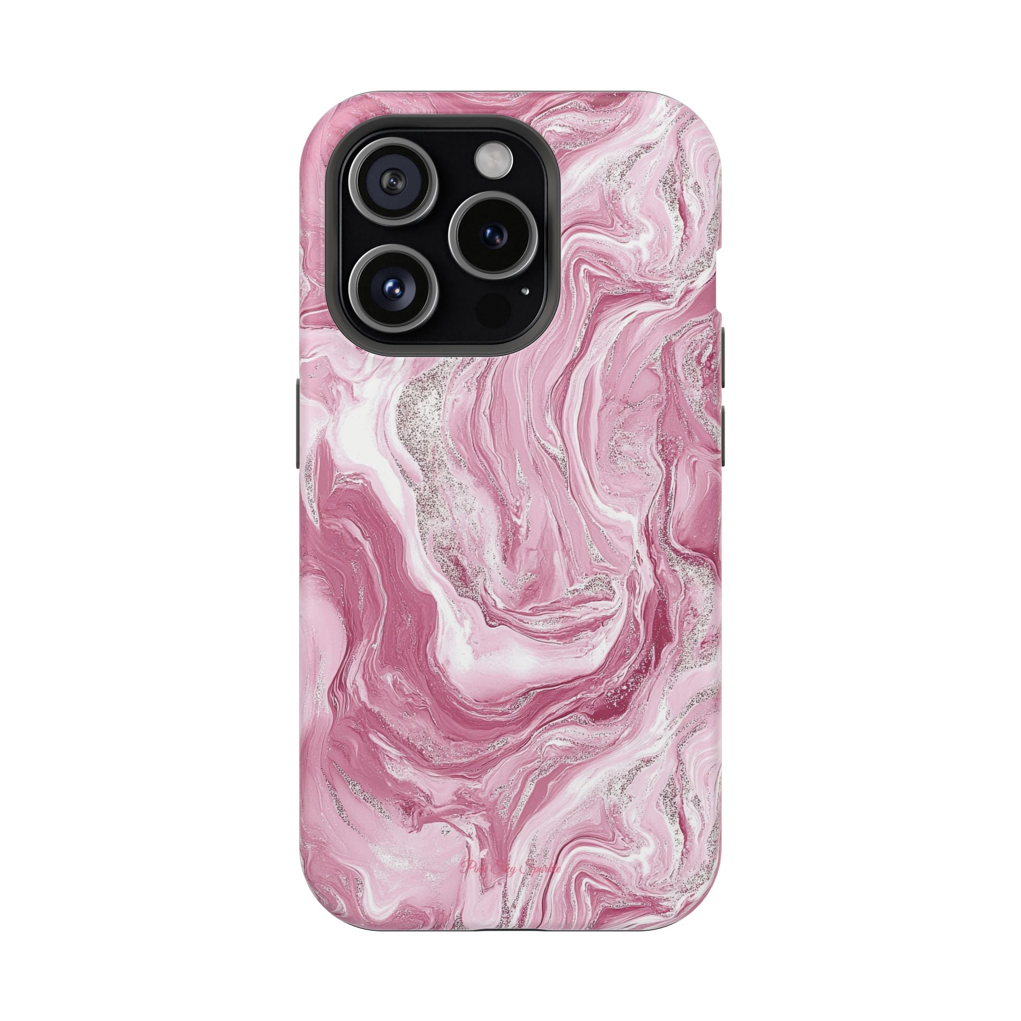 Pink Melted Marble Magnetic iPhone Case
