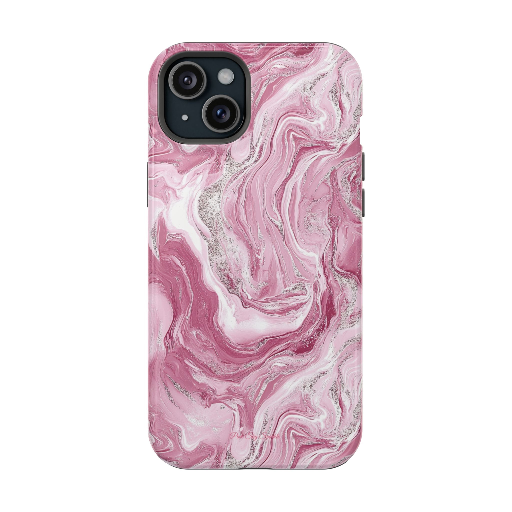 Pink Melted Marble Magnetic iPhone Case