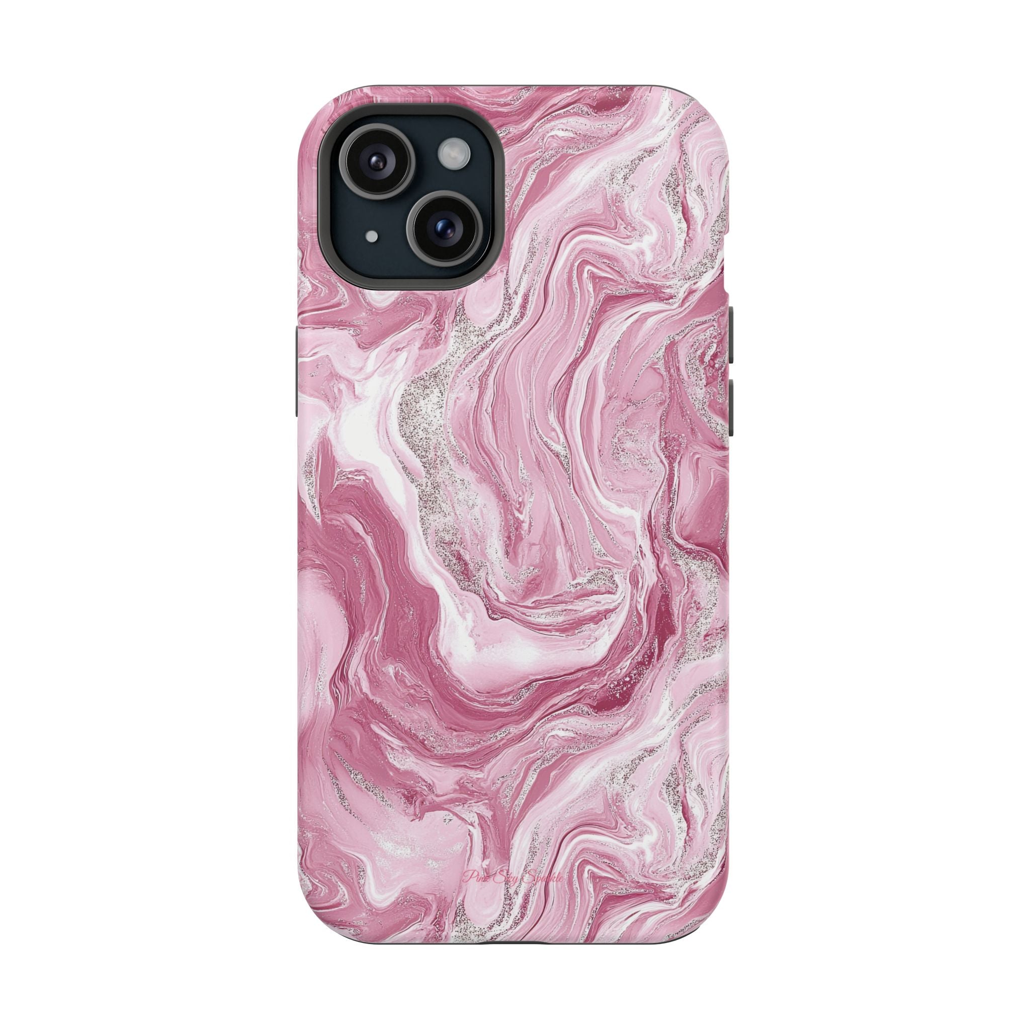 Pink Melted Marble Magnetic iPhone Case