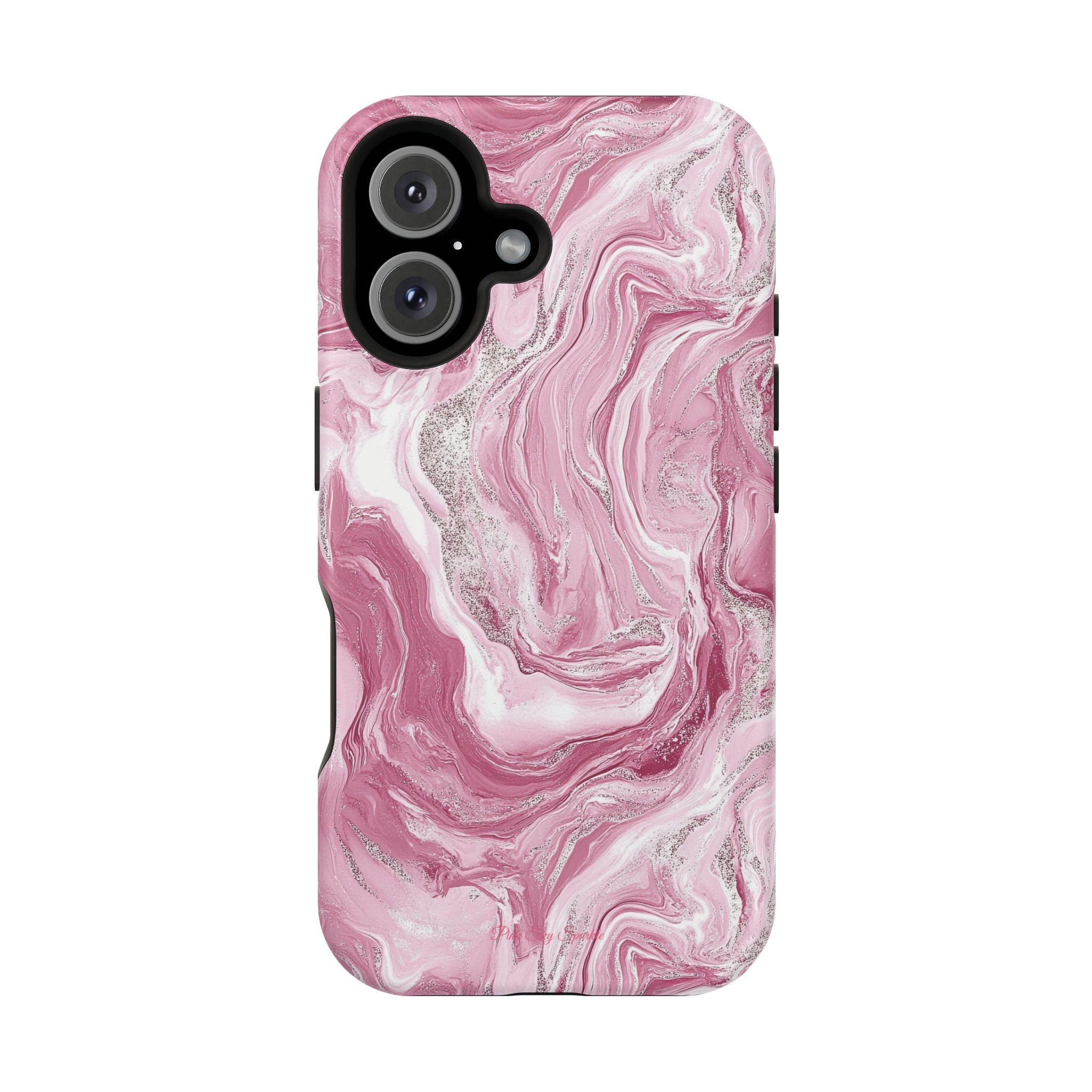 Pink Melted Marble Magnetic iPhone Case