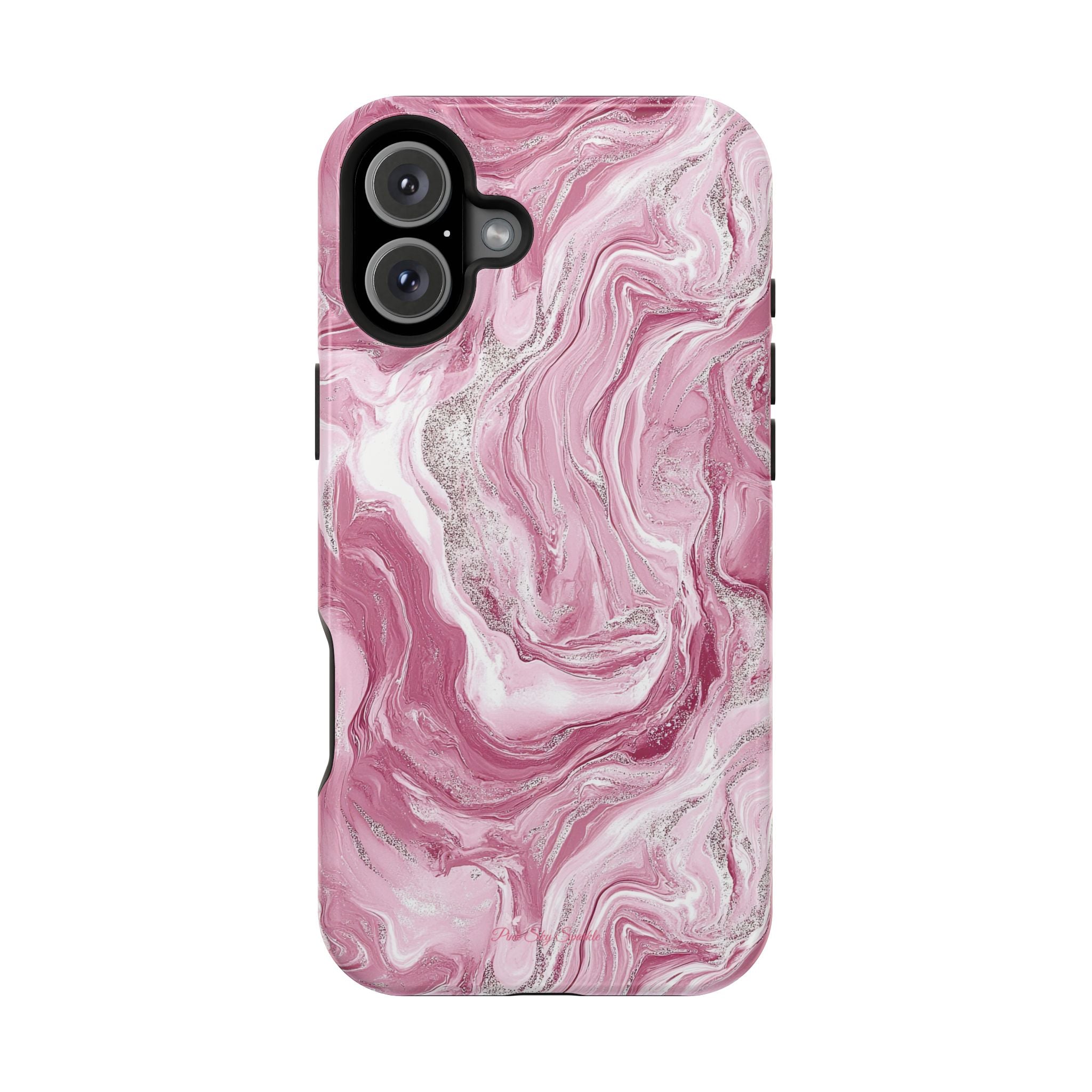 Pink Melted Marble Magnetic iPhone Case