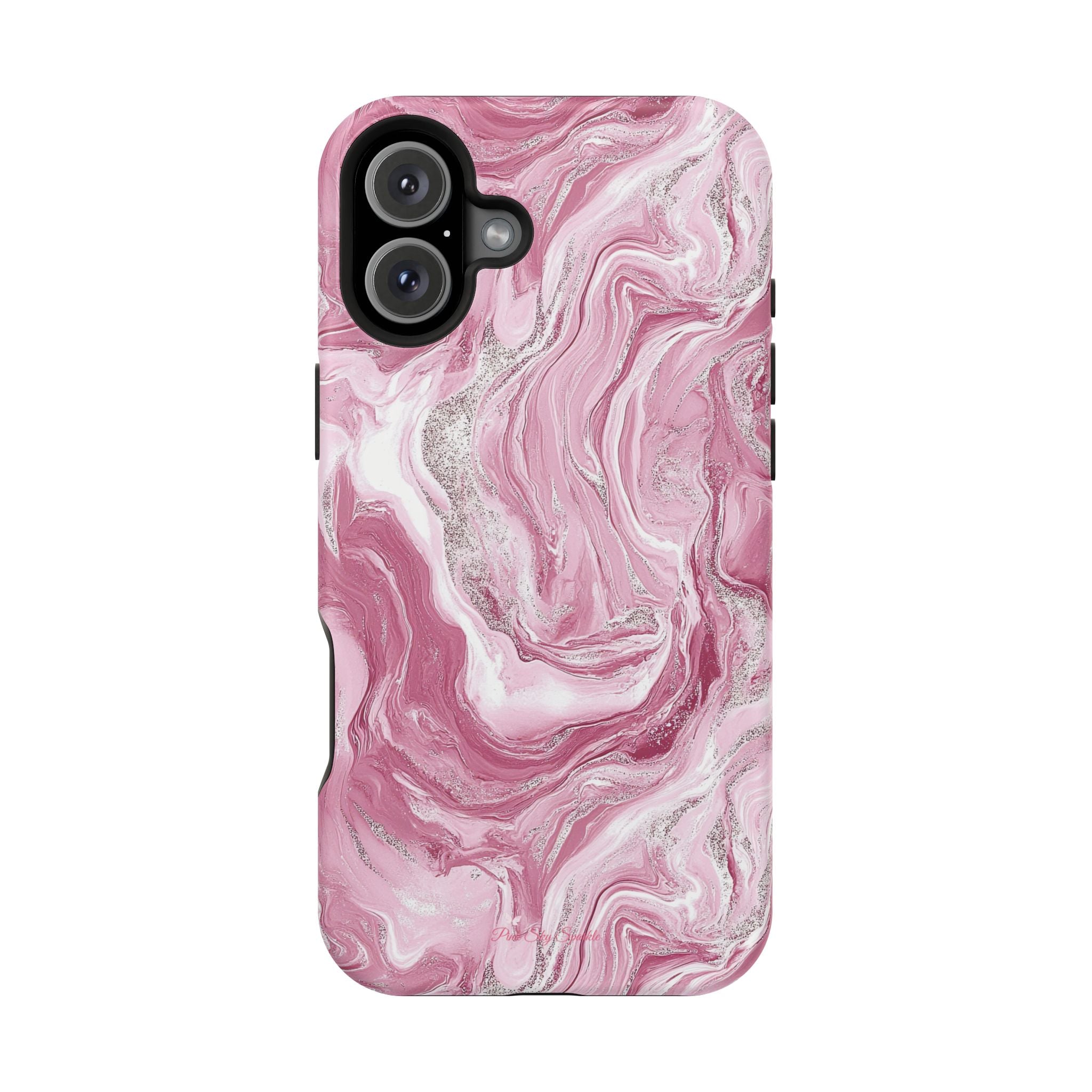 Pink Melted Marble Magnetic iPhone Case