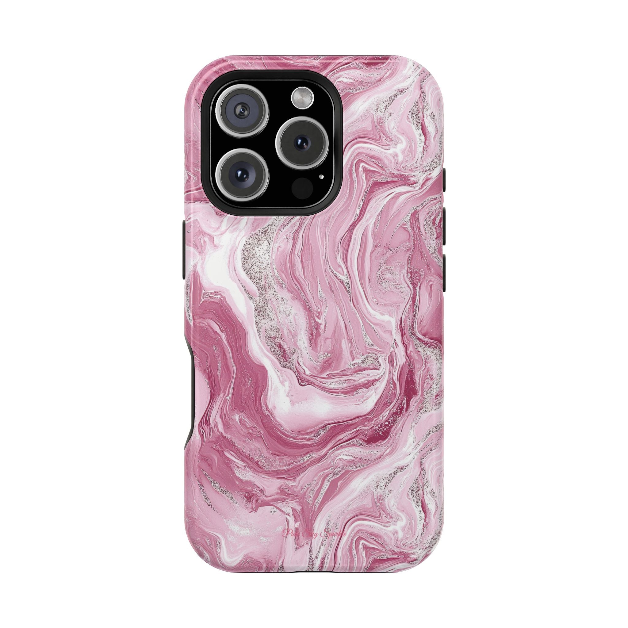Pink Melted Marble Magnetic iPhone Case