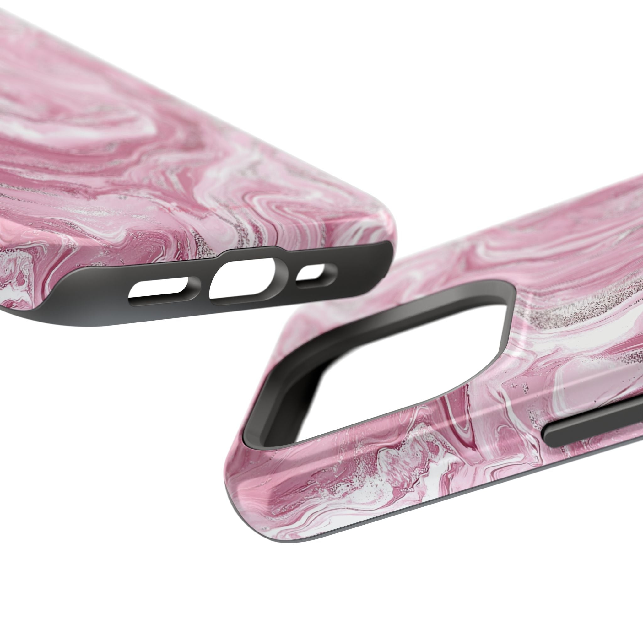 Pink Melted Marble Magnetic iPhone Case