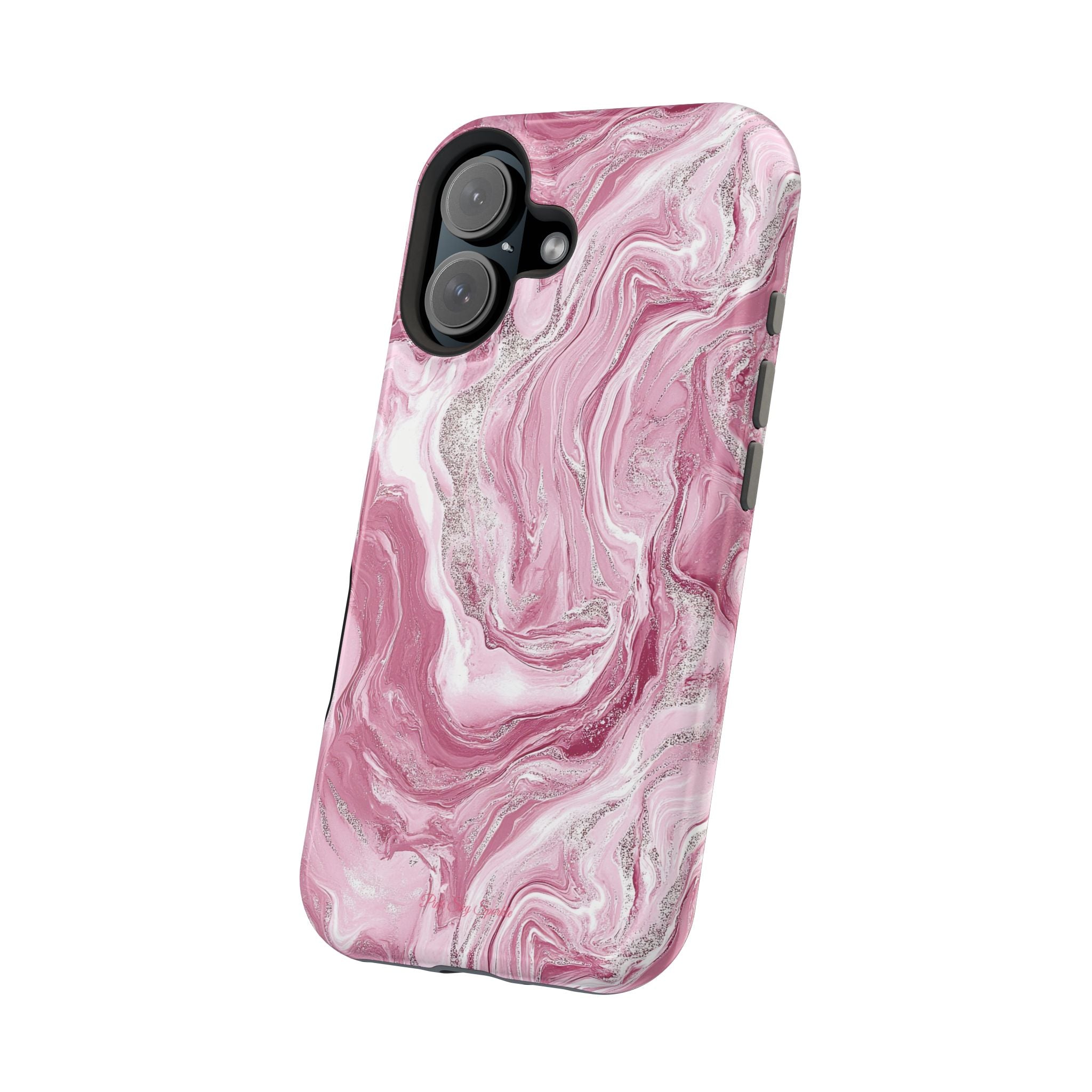 Pink Melted Marble Magnetic iPhone Case