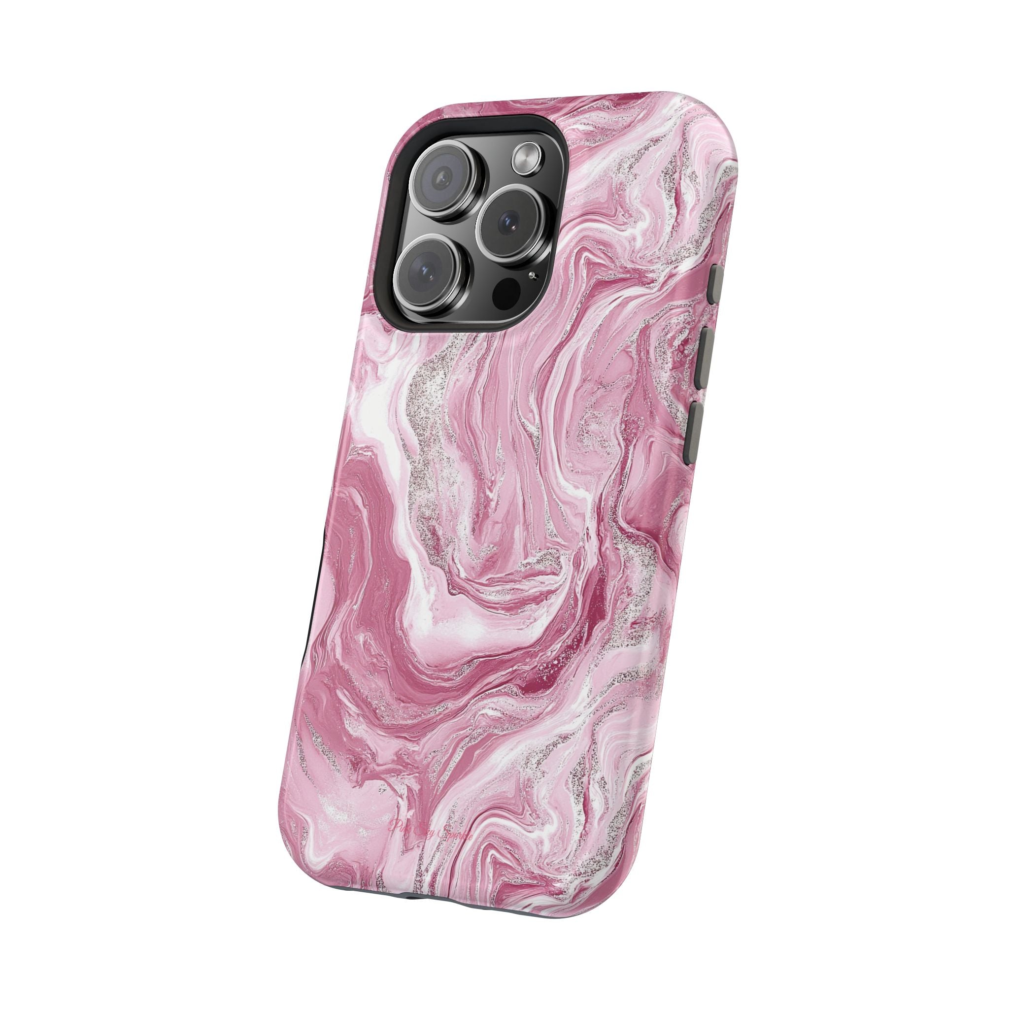 Pink Melted Marble Magnetic iPhone Case