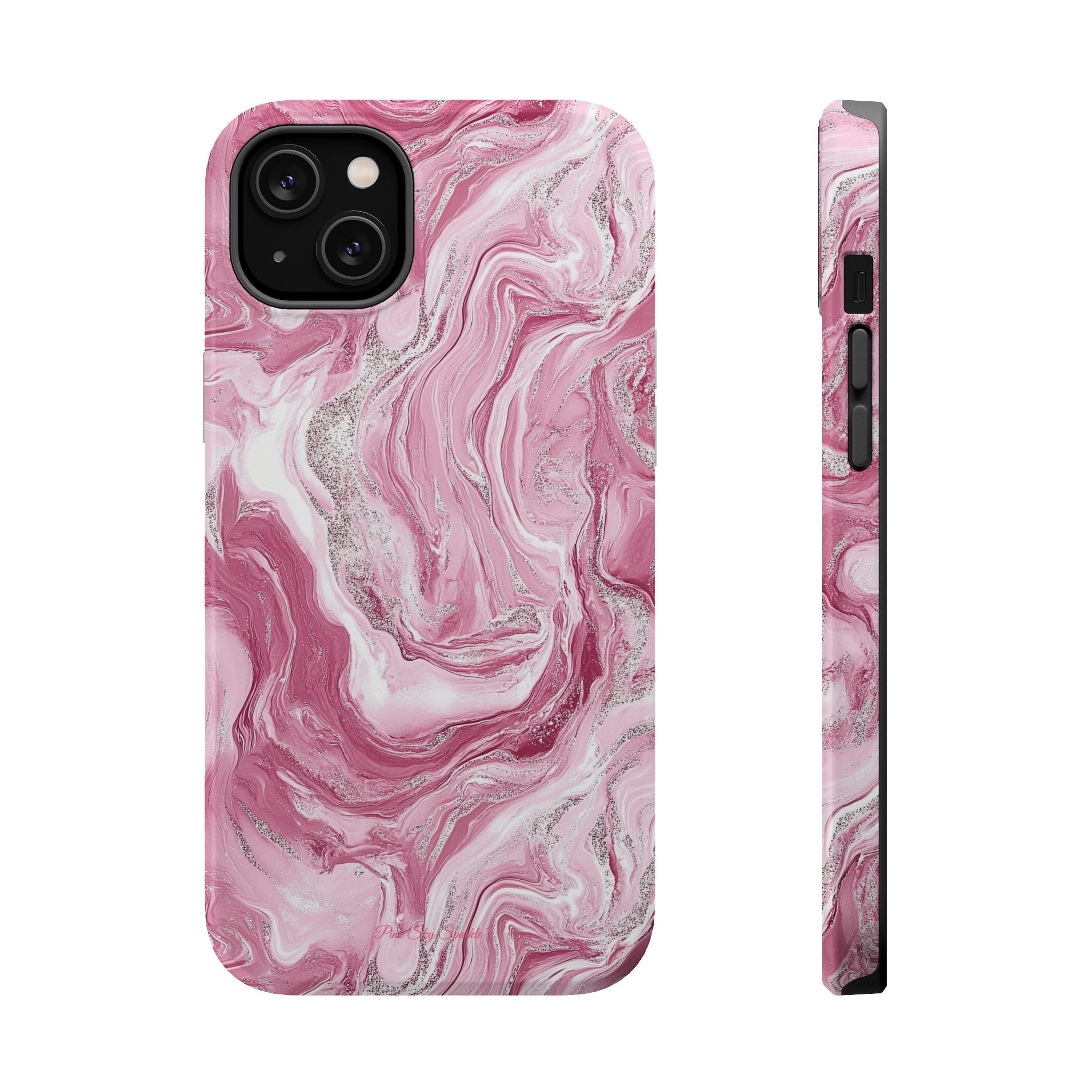 Pink Melted Marble Magnetic iPhone Case