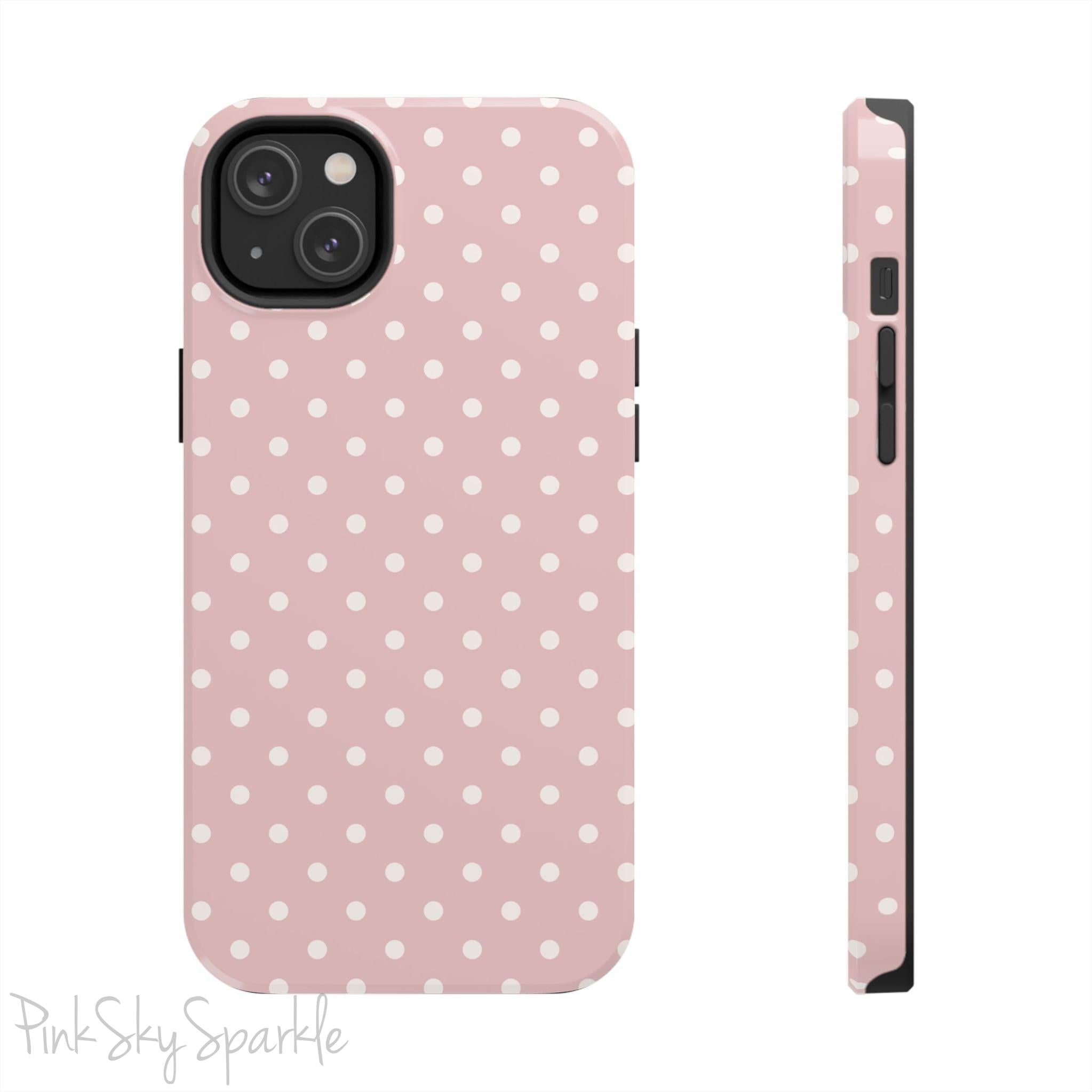 Pink Polka Dots iPhone Case