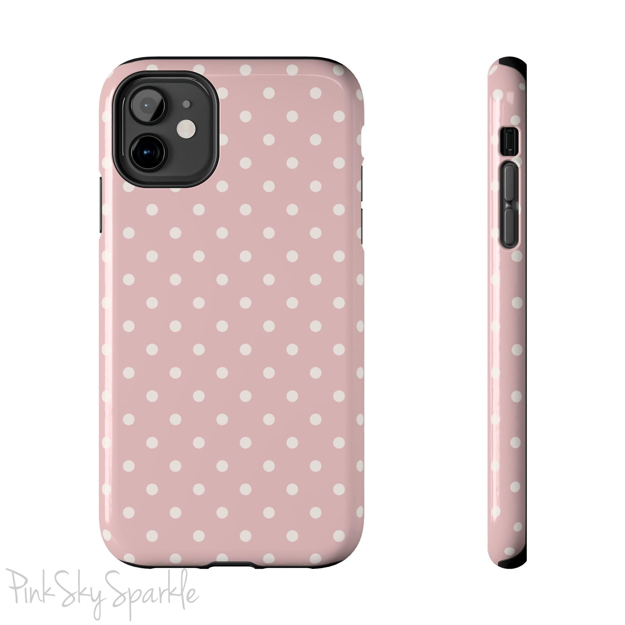 Pink Polka Dots iPhone Case