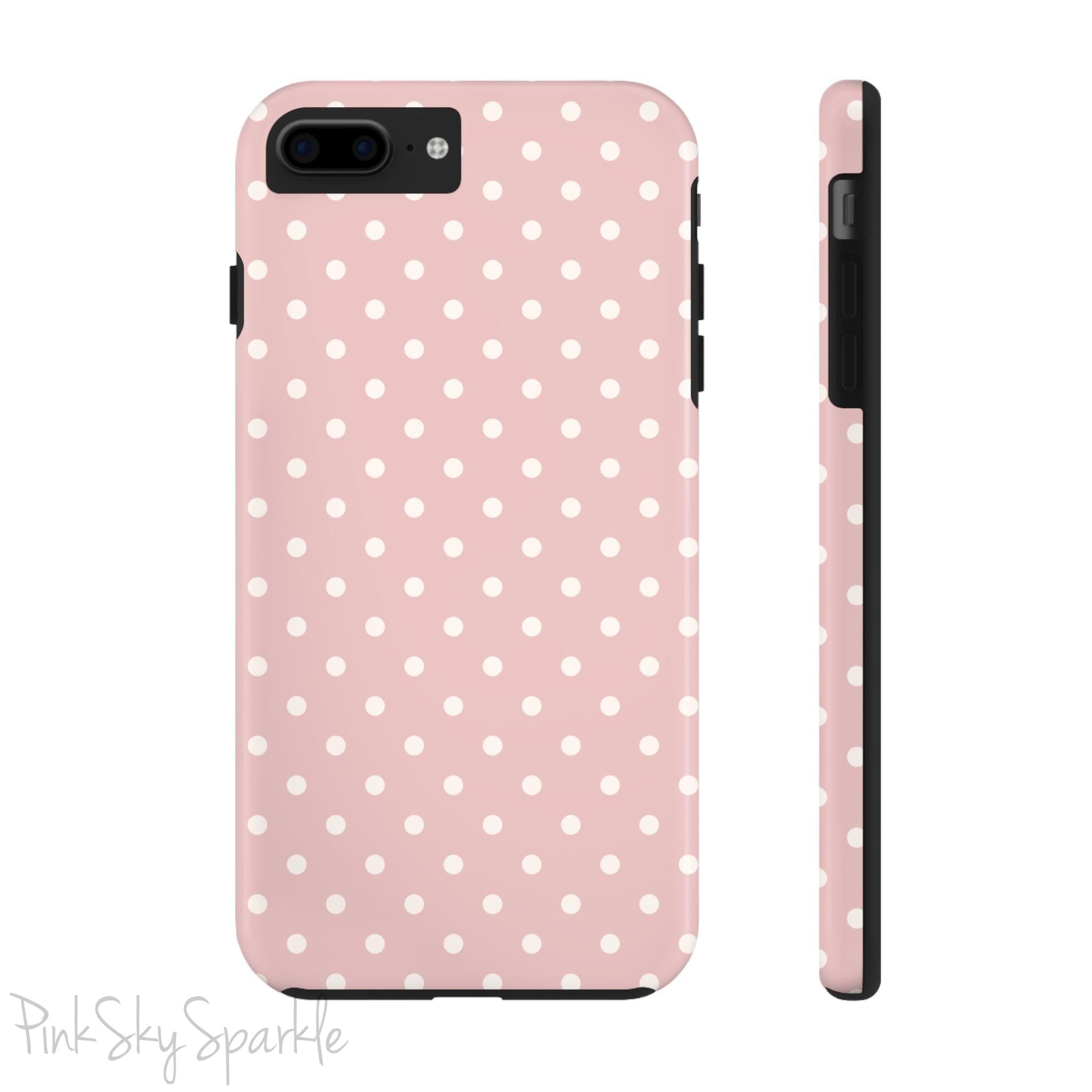 Pink Polka Dots iPhone Case