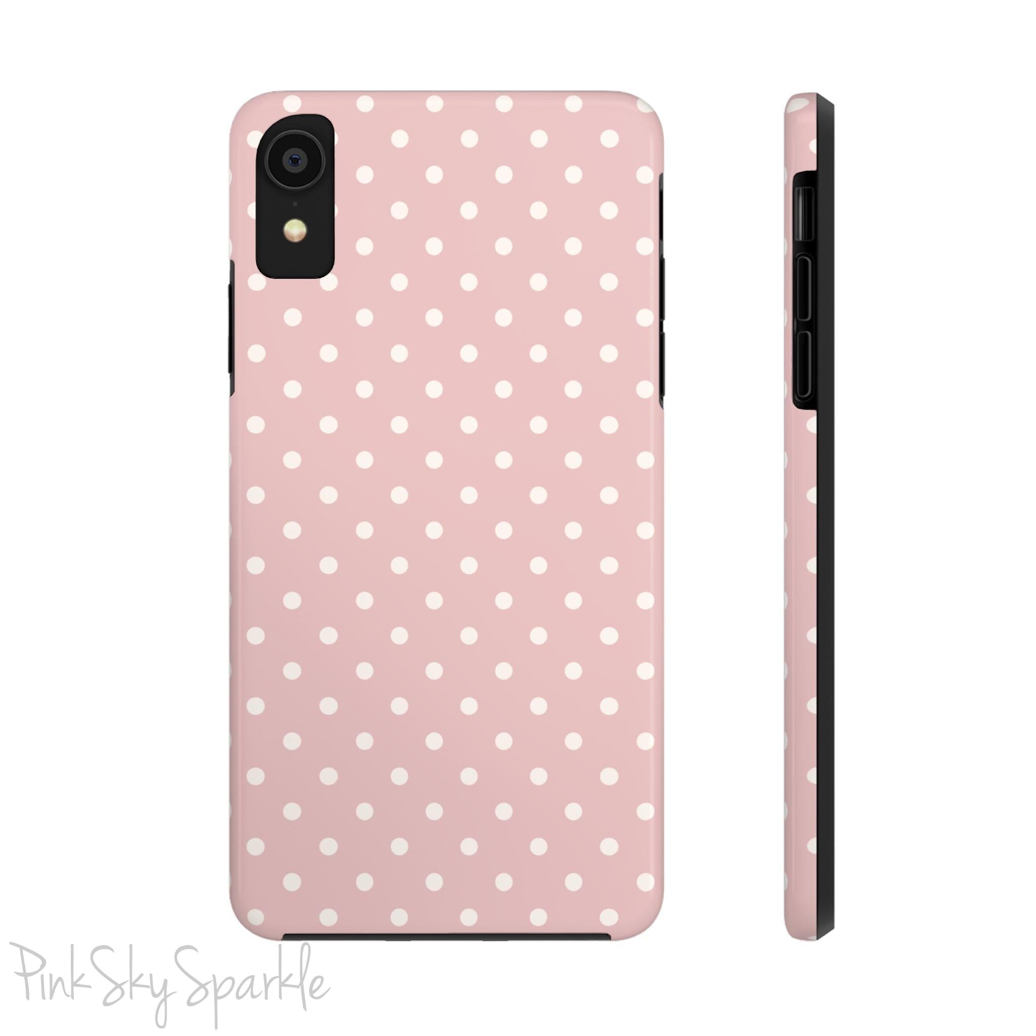 Pink Polka Dots iPhone Case