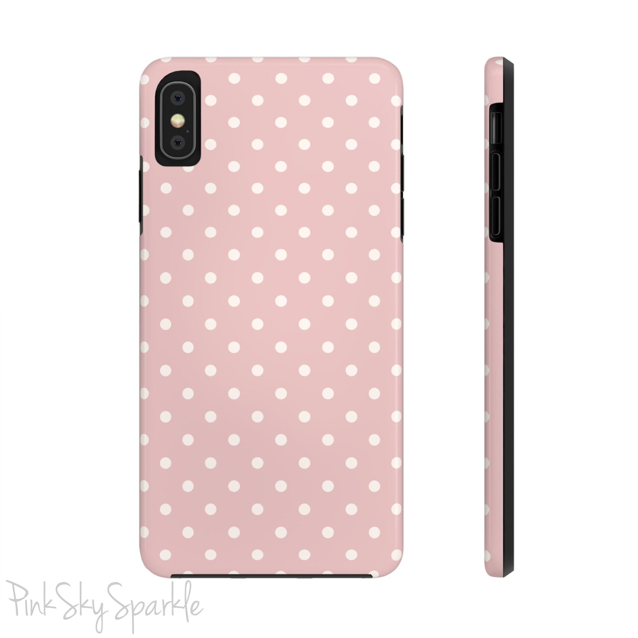 Pink Polka Dots iPhone Case