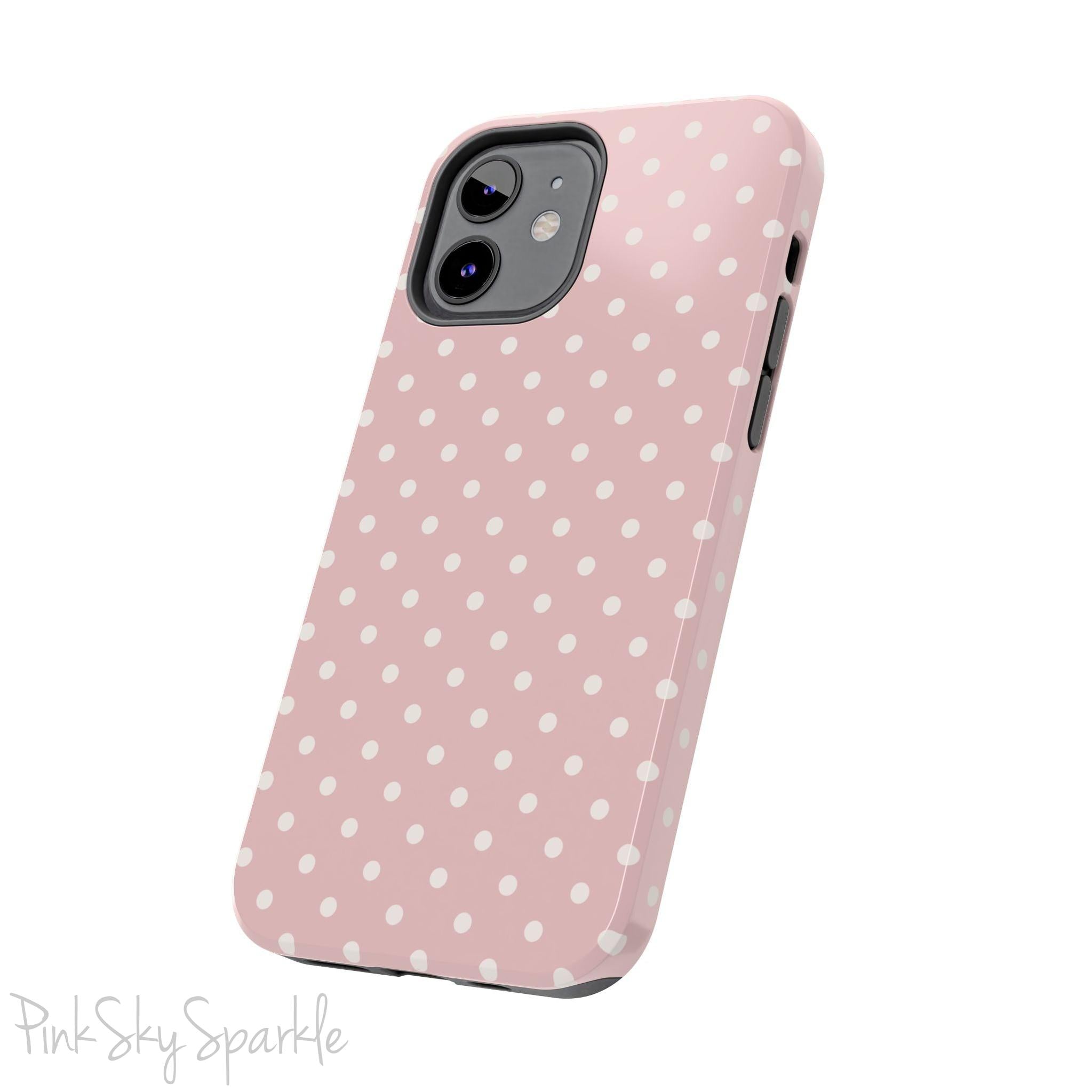Pink Polka Dots iPhone Case