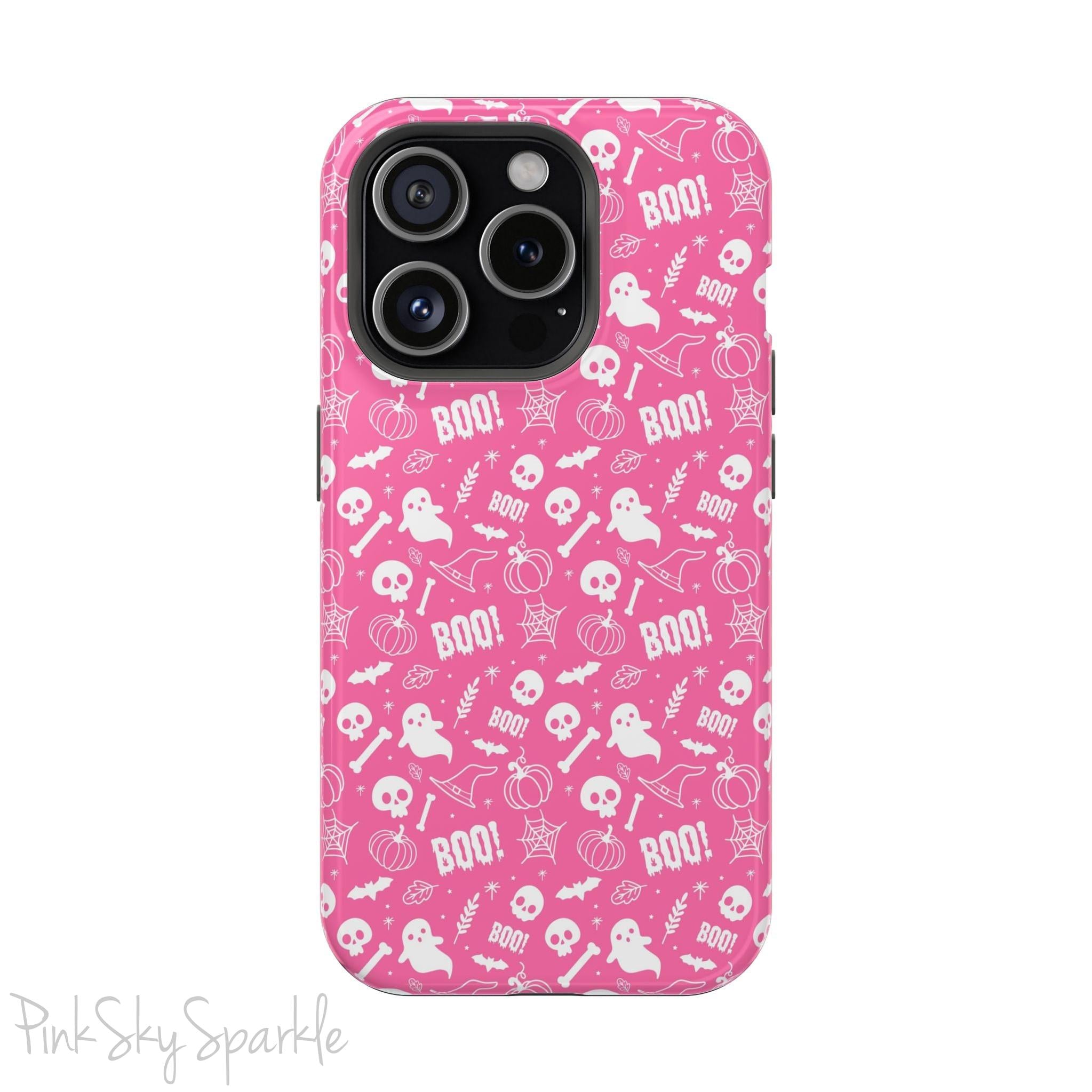 Pink BOO! Magnetic iPhone Case