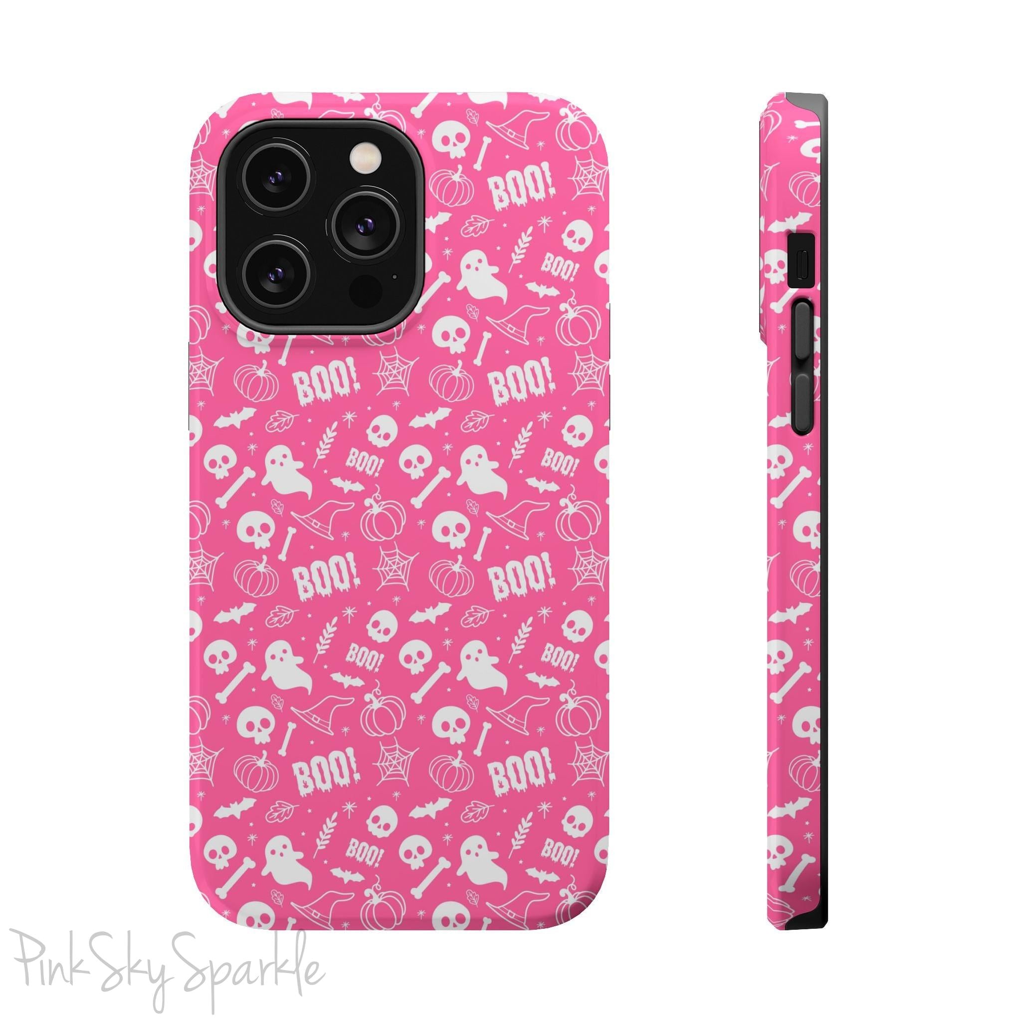 Pink BOO! Magnetic iPhone Case