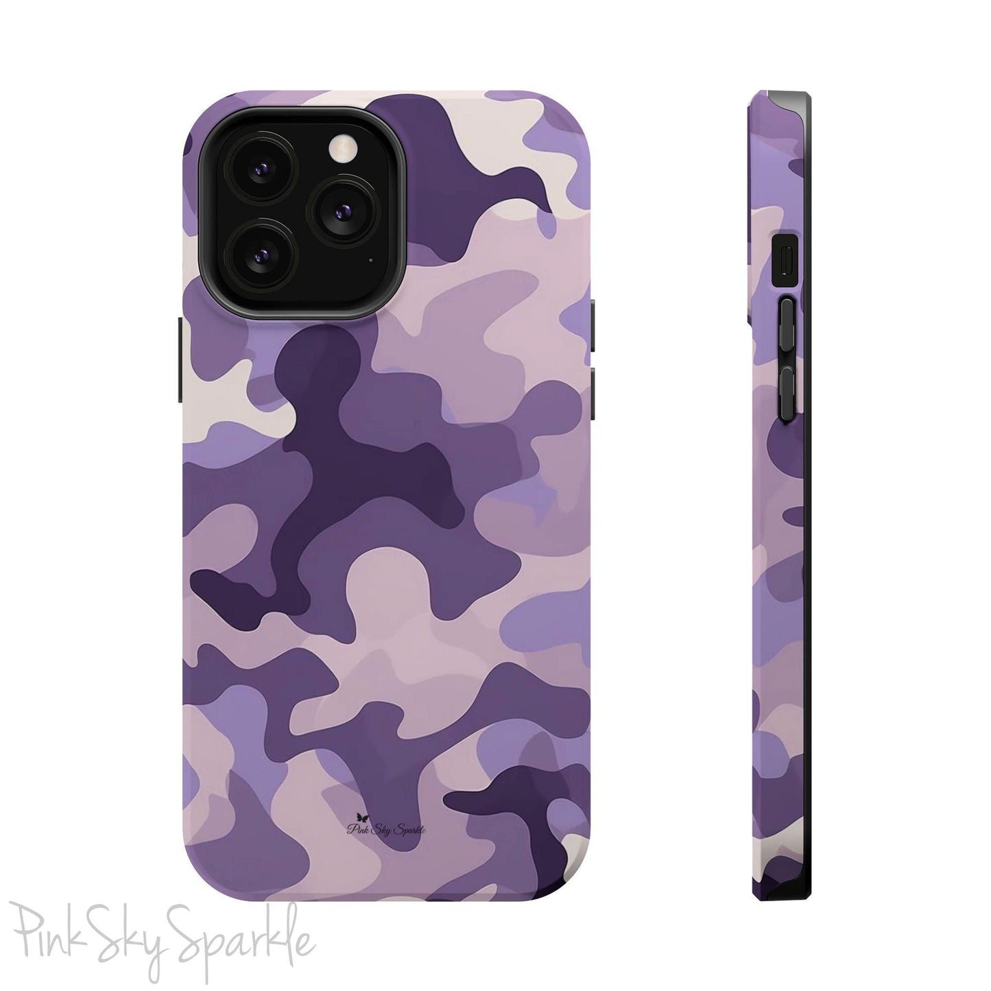 Purple Camo Magnetic iPhone Case