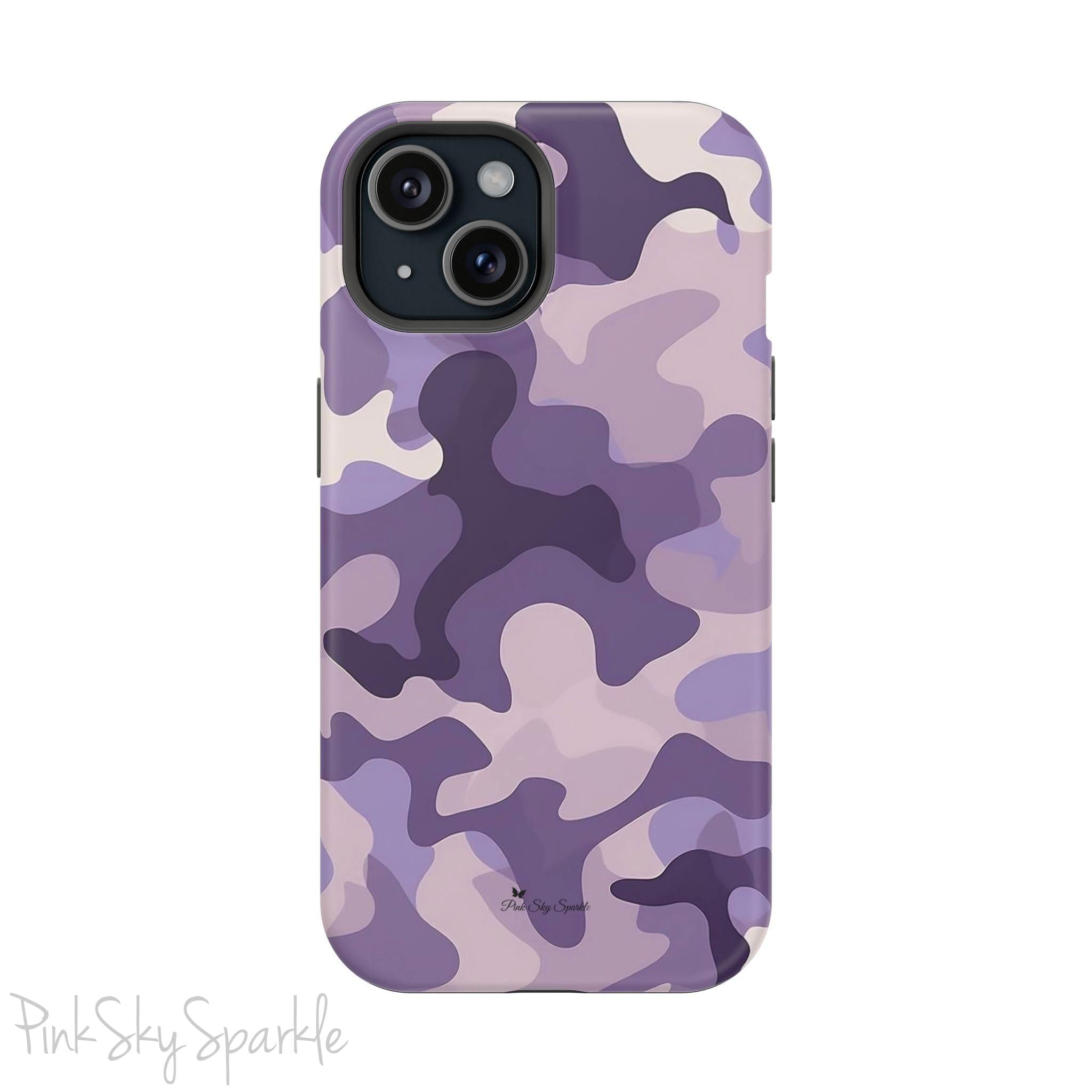 Purple Camo Magnetic iPhone Case
