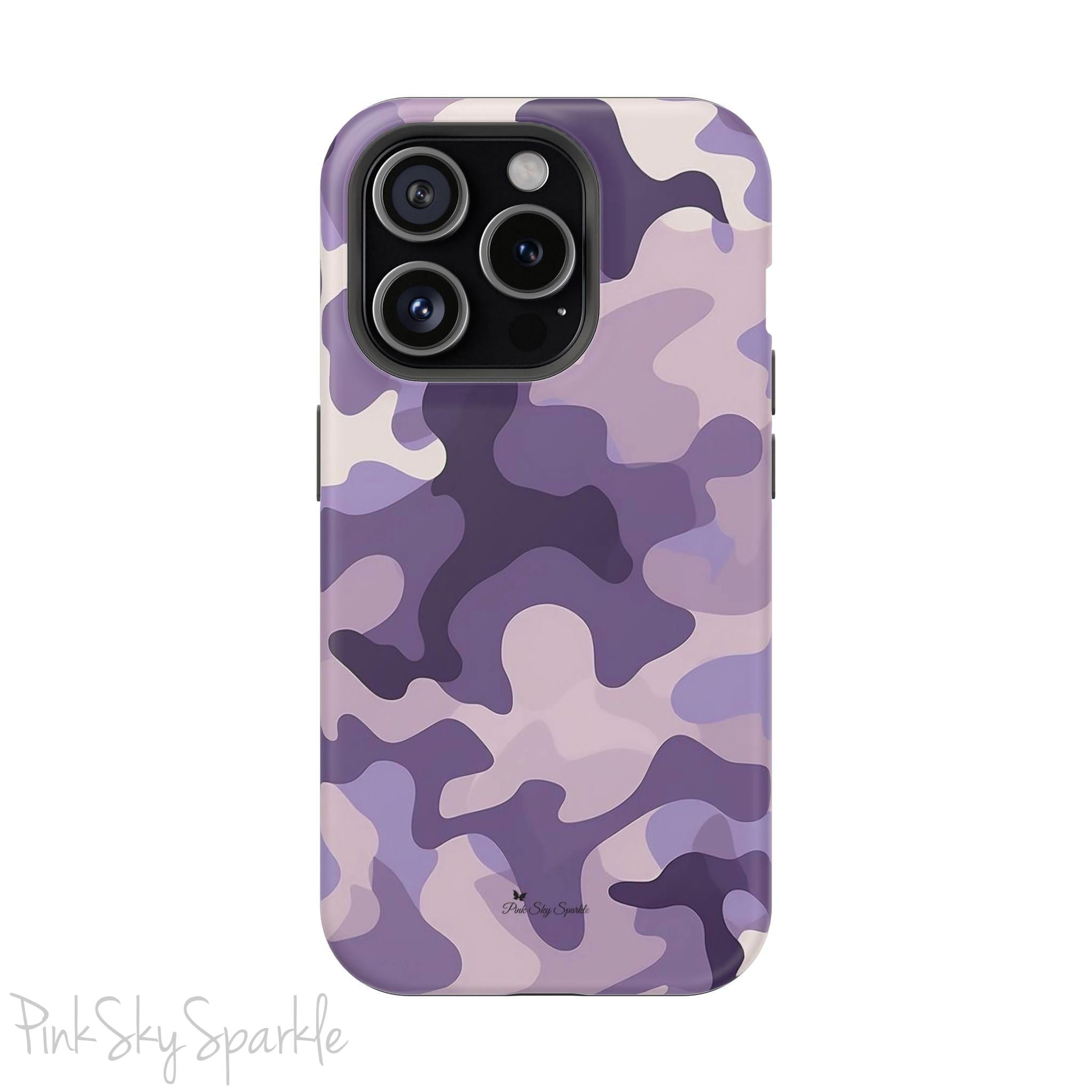 Purple Camo Magnetic iPhone Case