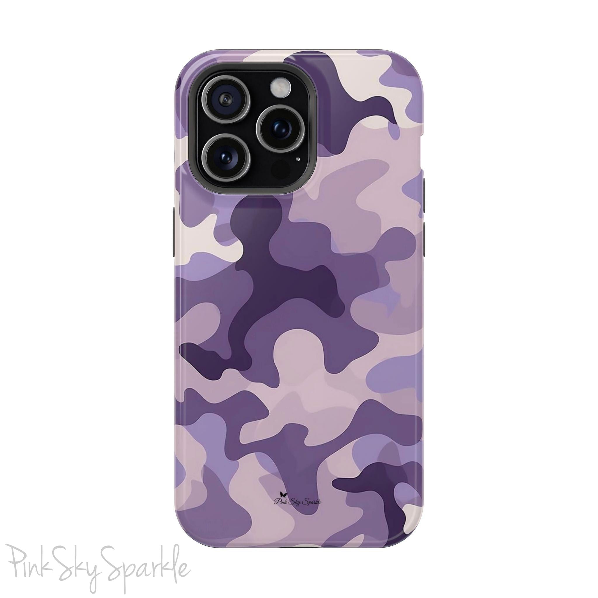 Purple Camo Magnetic iPhone Case