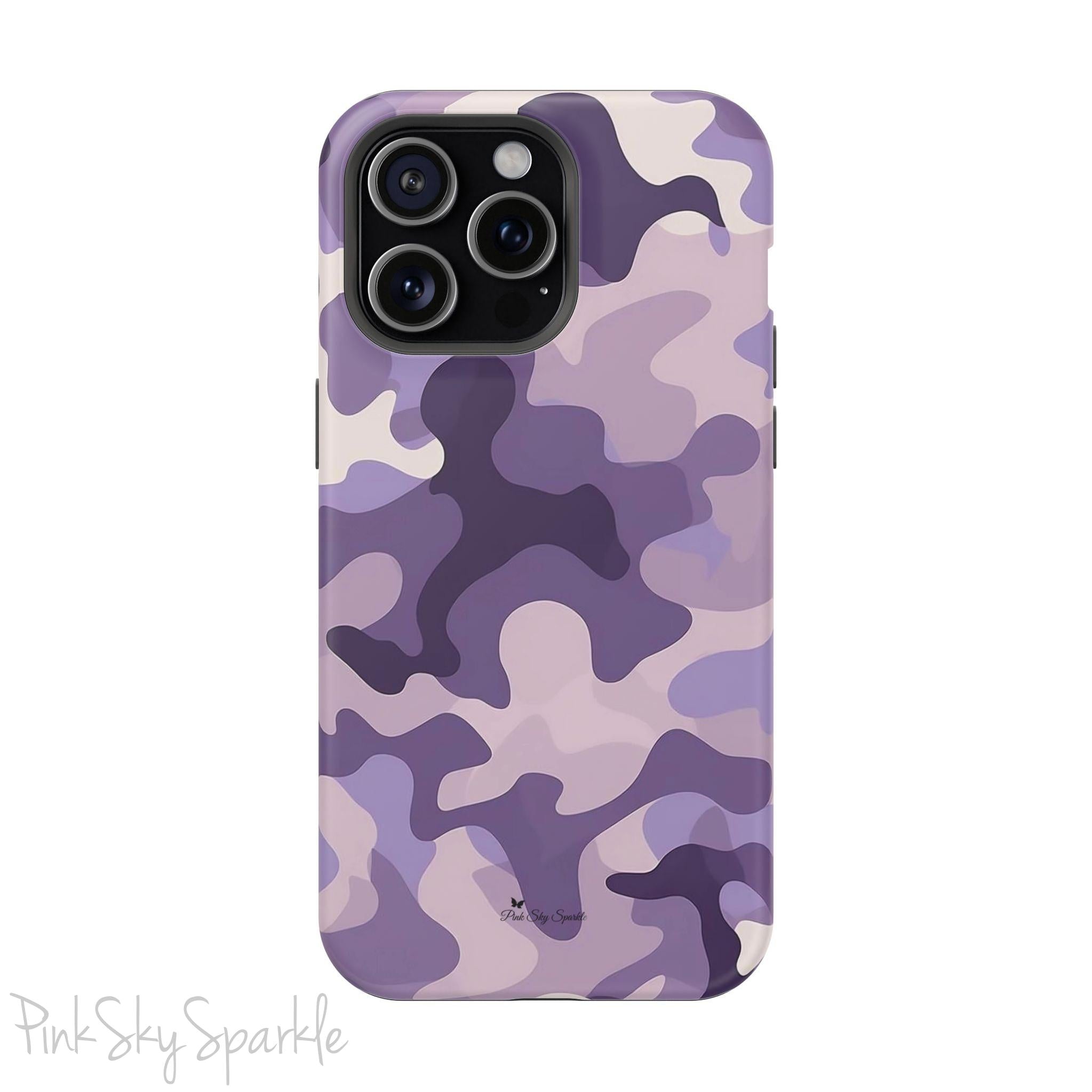 Purple Camo Magnetic iPhone Case
