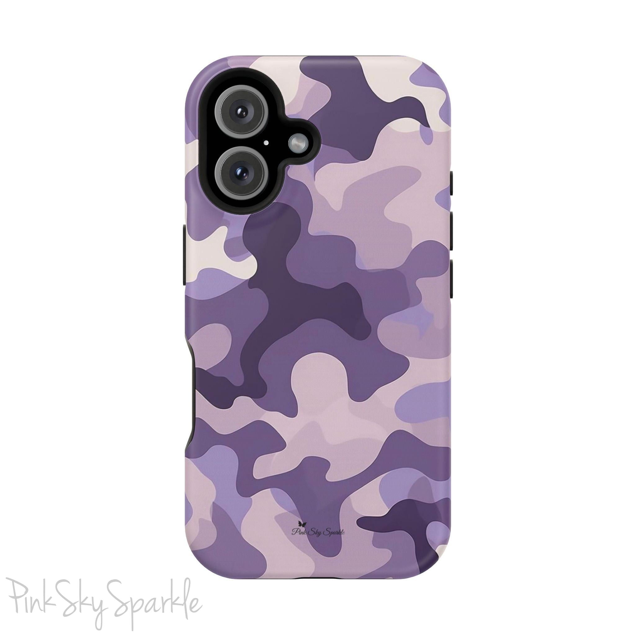 Purple Camo Magnetic iPhone Case