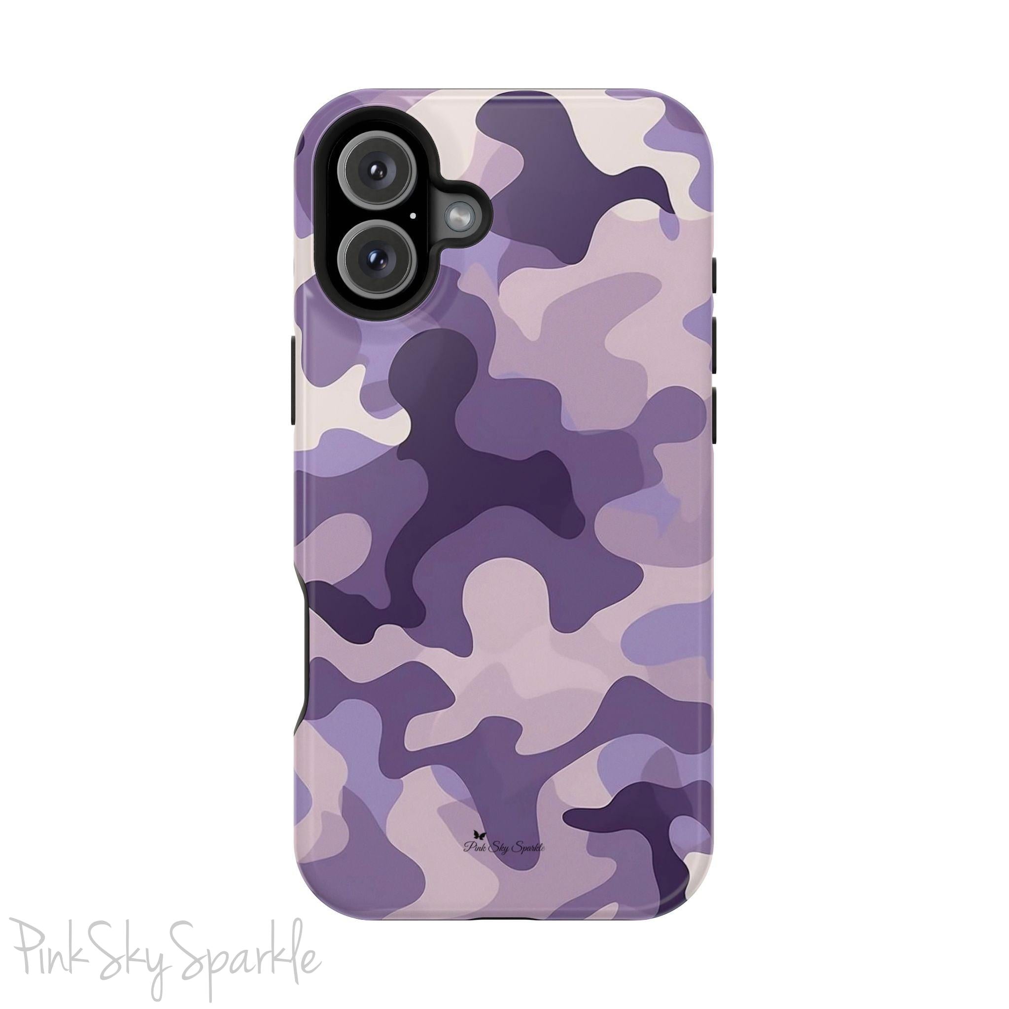 Purple Camo Magnetic iPhone Case