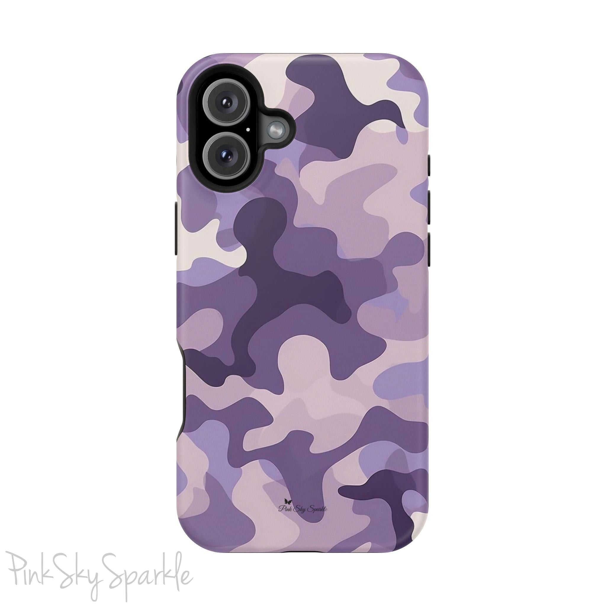 Purple Camo Magnetic iPhone Case