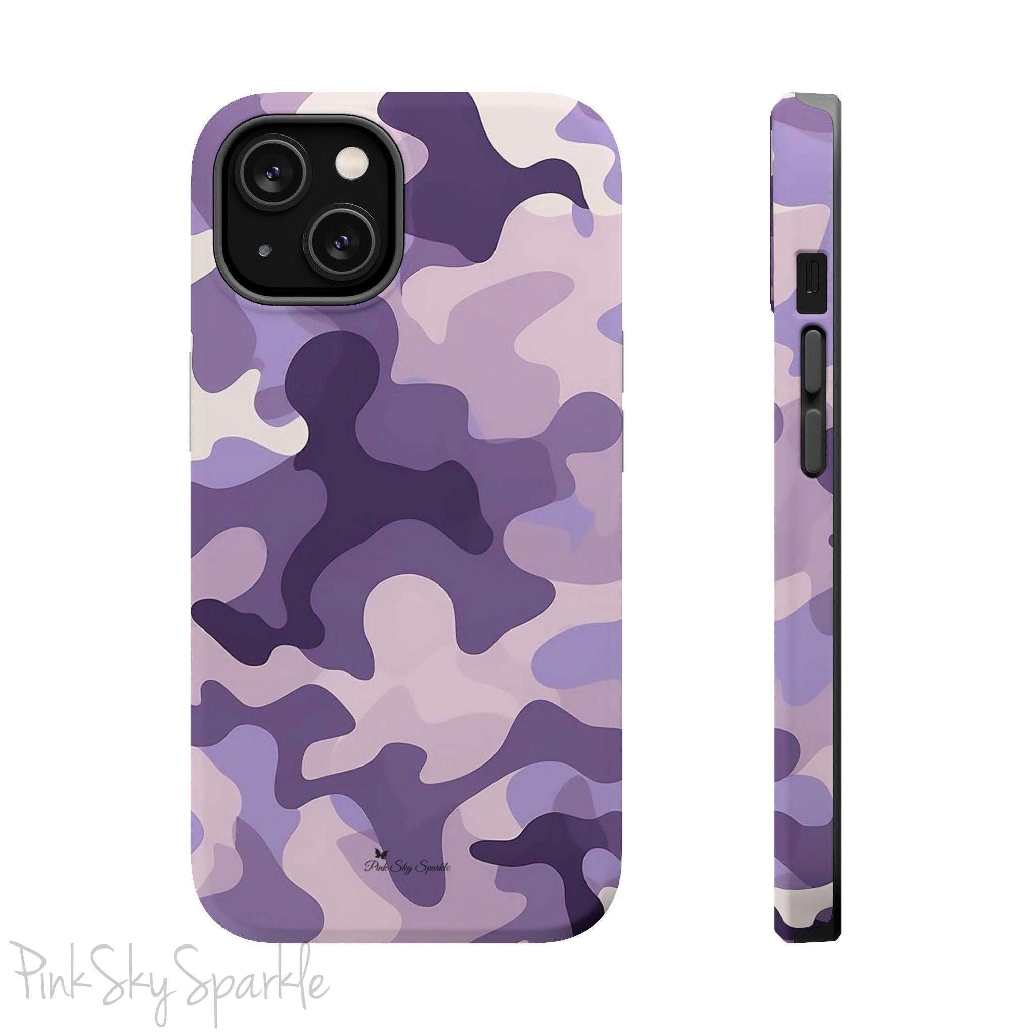 Purple Camo Magnetic iPhone Case