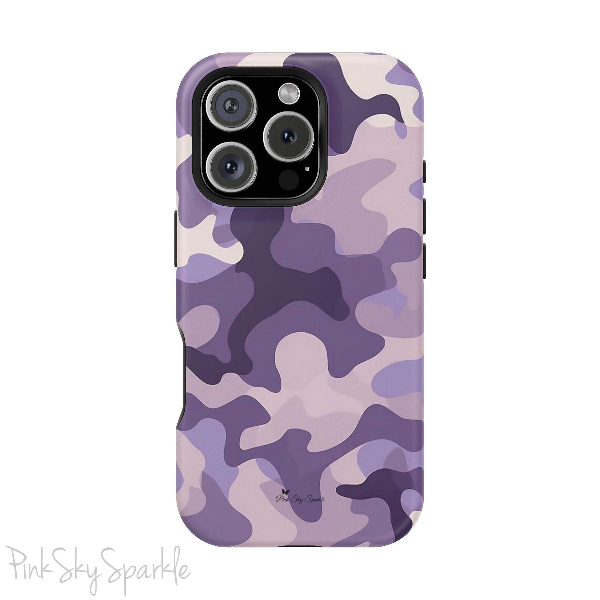 Purple Camo Magnetic iPhone Case