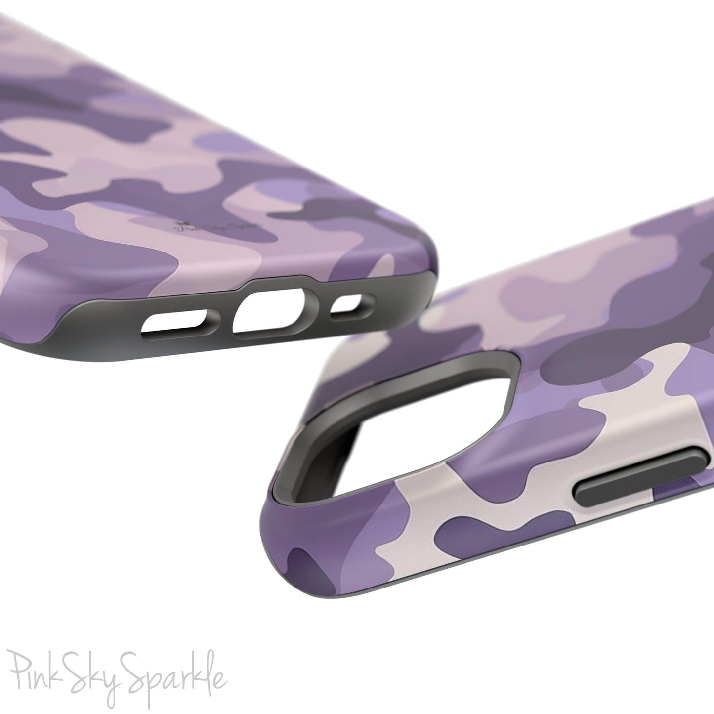 Purple Camo Magnetic iPhone Case