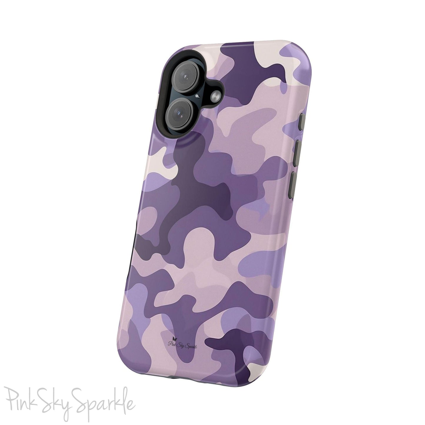 Purple Camo Magnetic iPhone Case