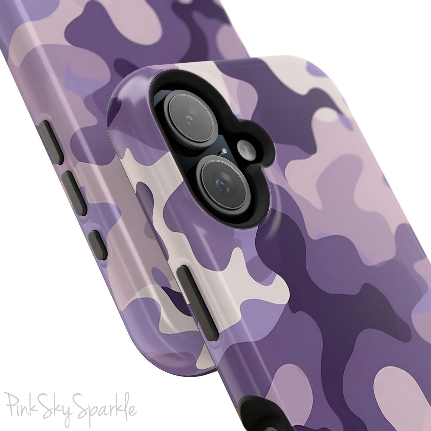Purple Camo Magnetic iPhone Case